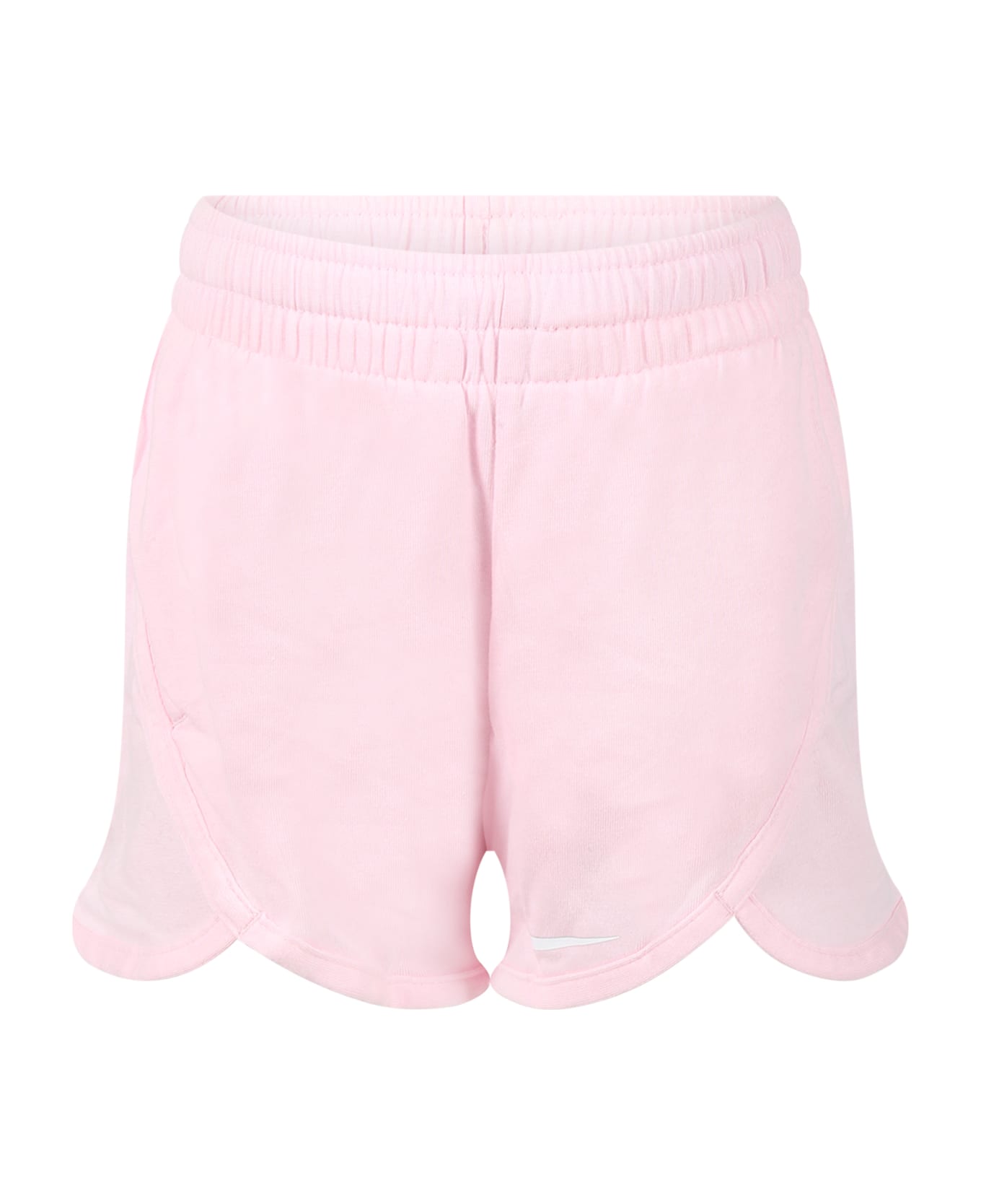 Nike Pink Shorts For Girl With Logo - Pink ボトムス