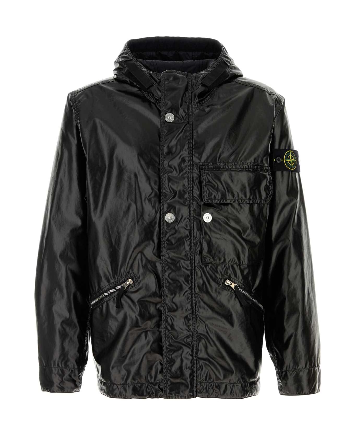 Black Cotton Jacket - Thumbnail 2