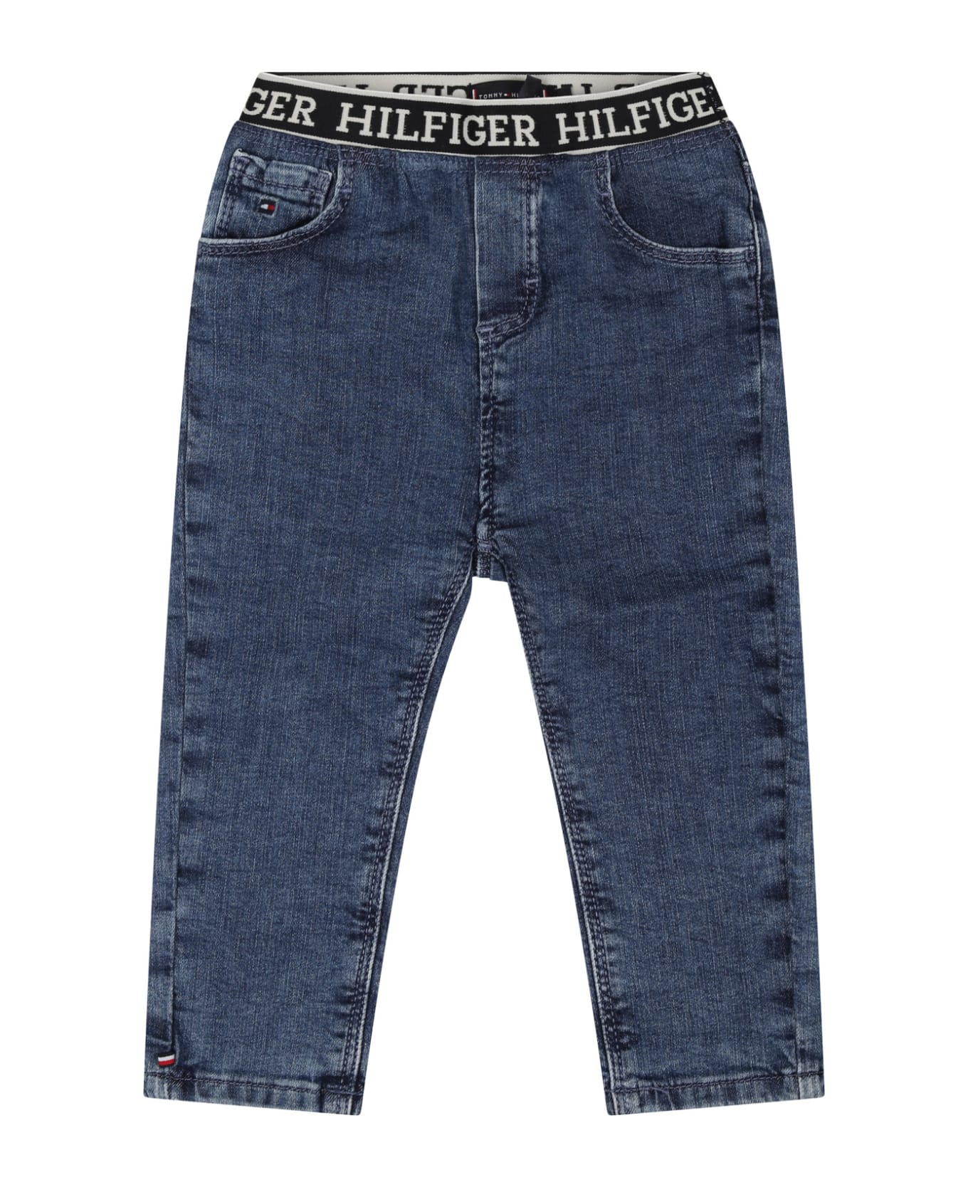 Tommy Hilfiger Denim Jeans For Babies With Logo - Denim