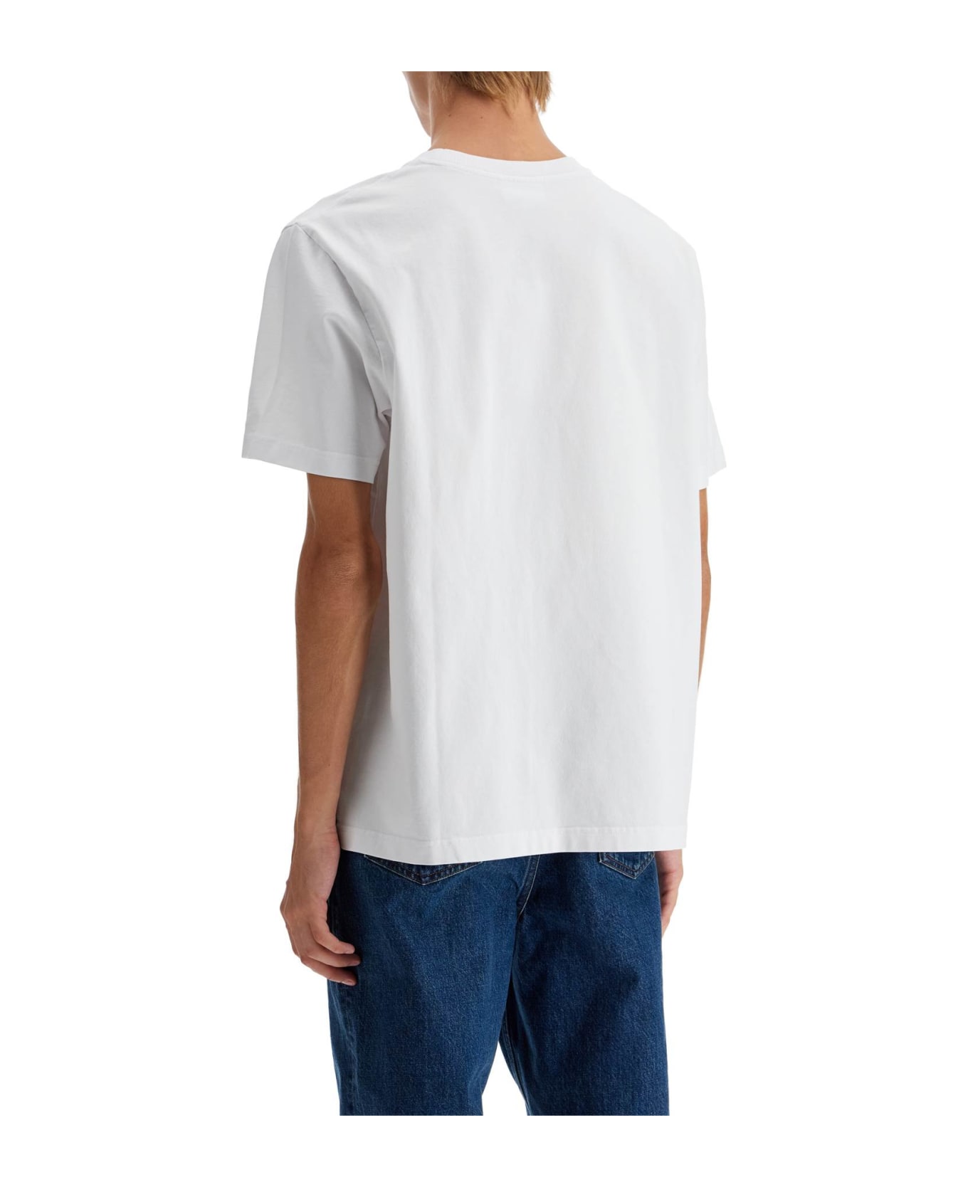 Maison Kitsuné 'bold Fox Head Patch T-shirt' - white