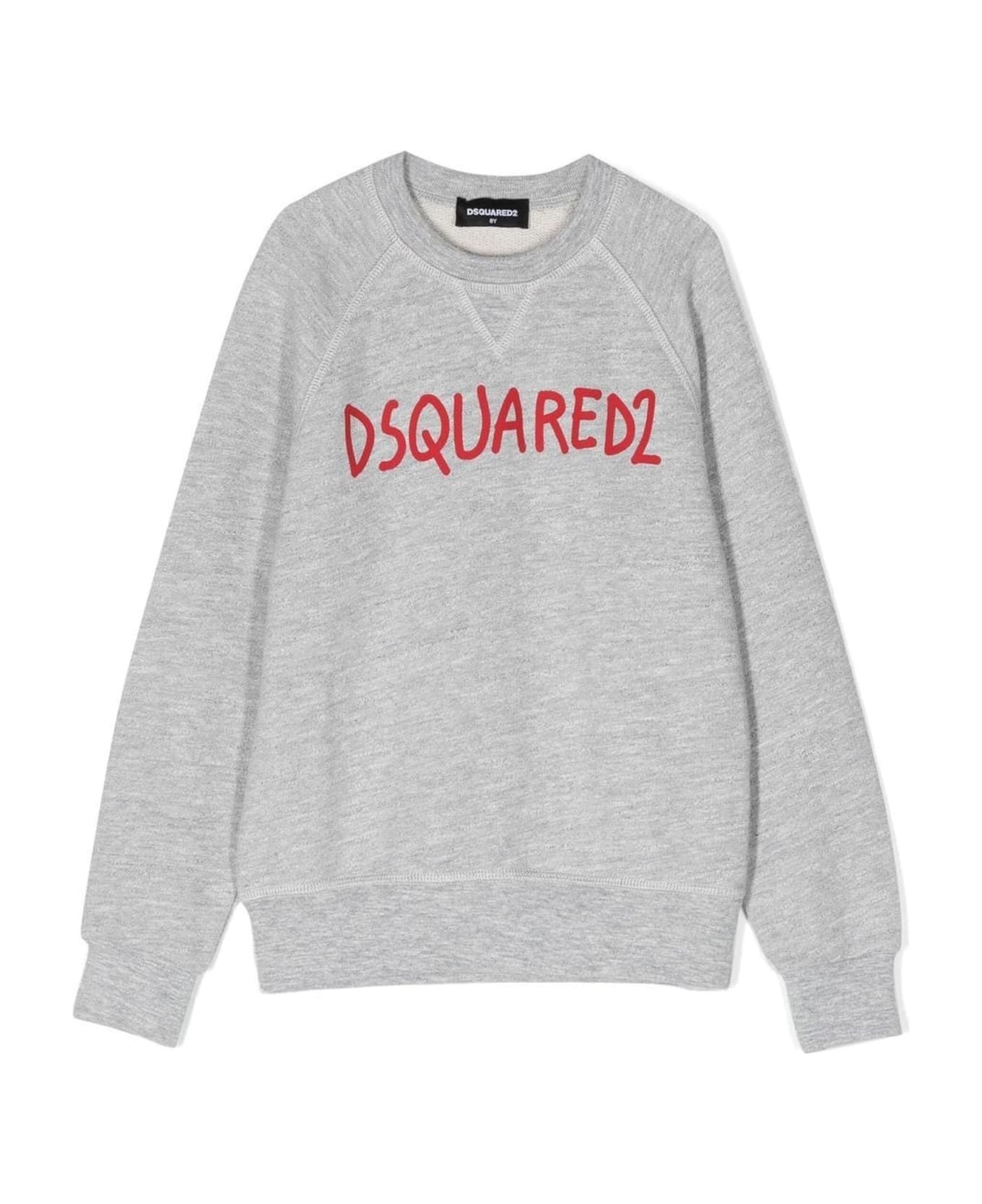 Dsquared2 Grey Cotton Sweatshirt - Grigio