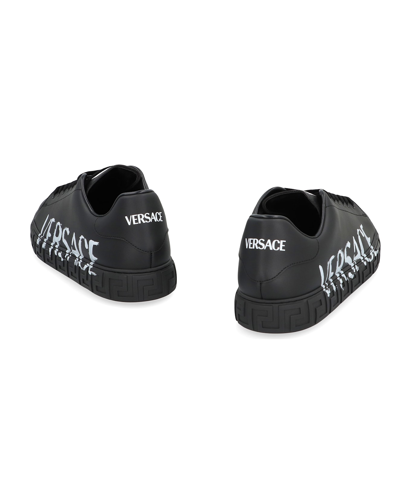 Versace Greca Low-top Sneakers - black