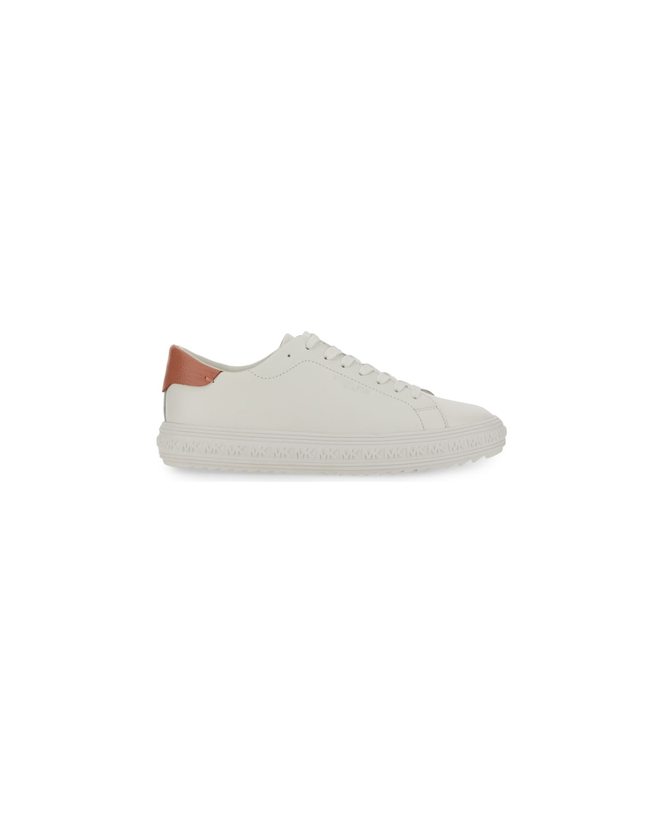 Michael Kors Leather Sneaker - WHITE スニーカー