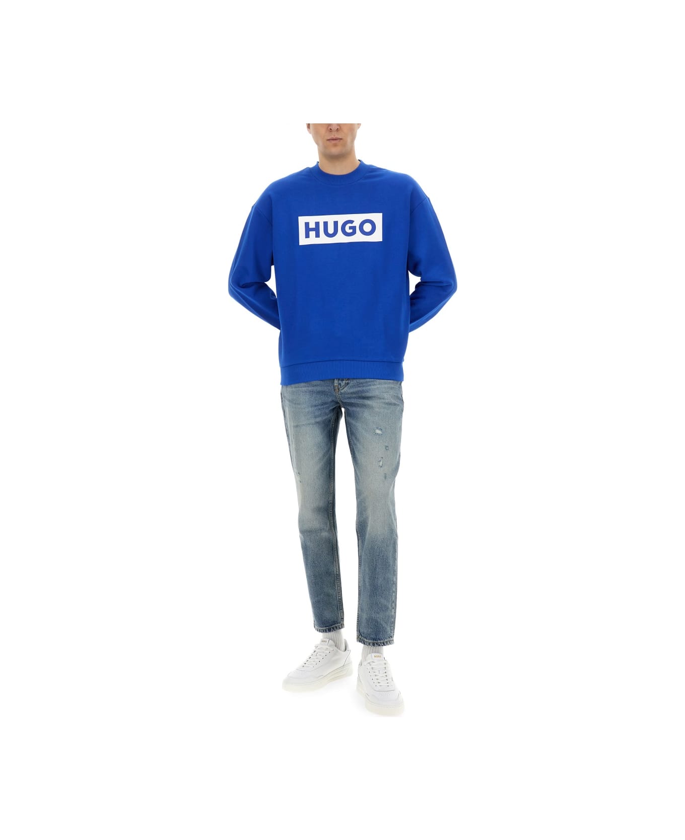 Hugo Boss "niero" Sweatshirt - BLUE