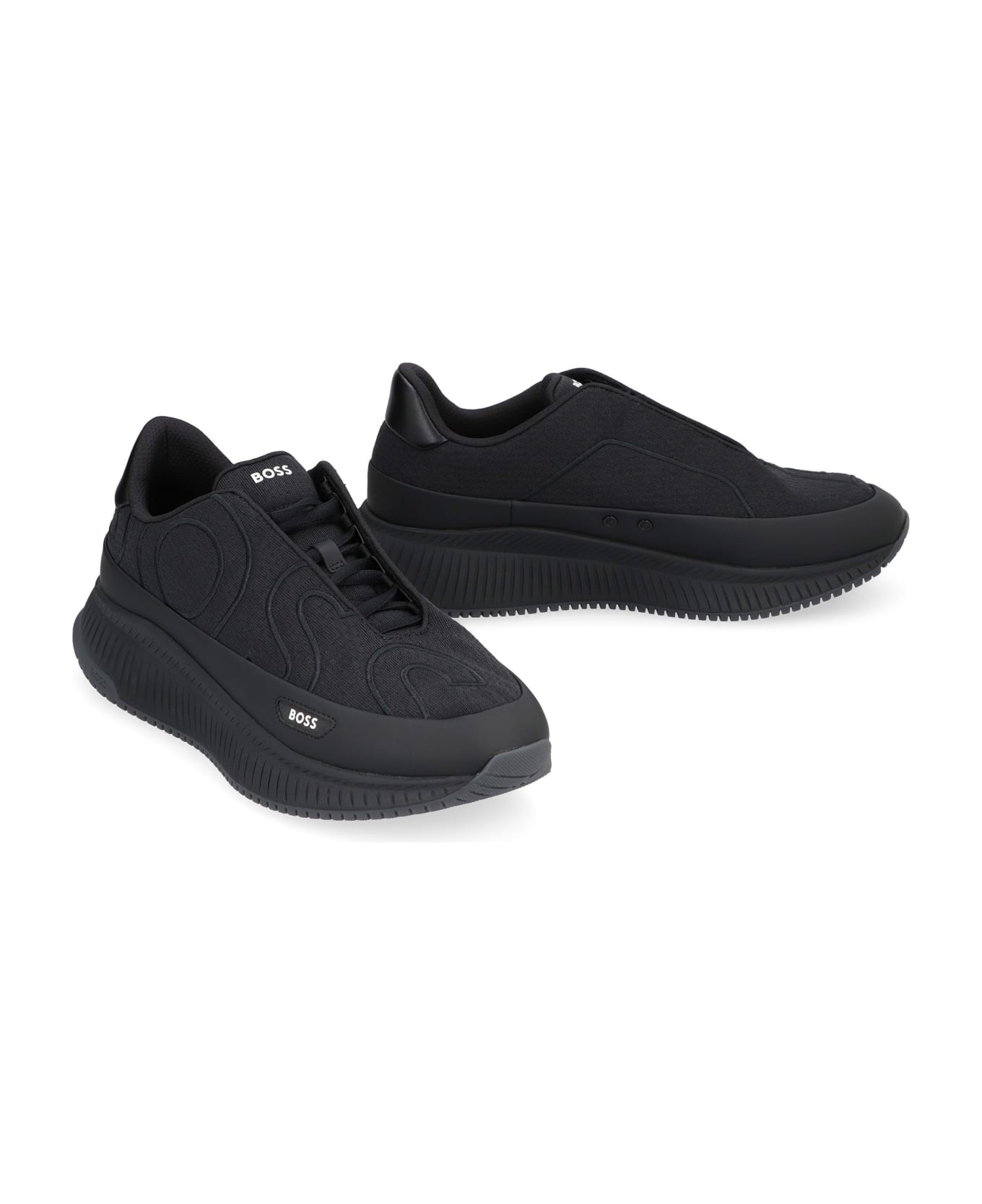 Hugo Boss Fabric Low-top Sneakers - black スニーカー