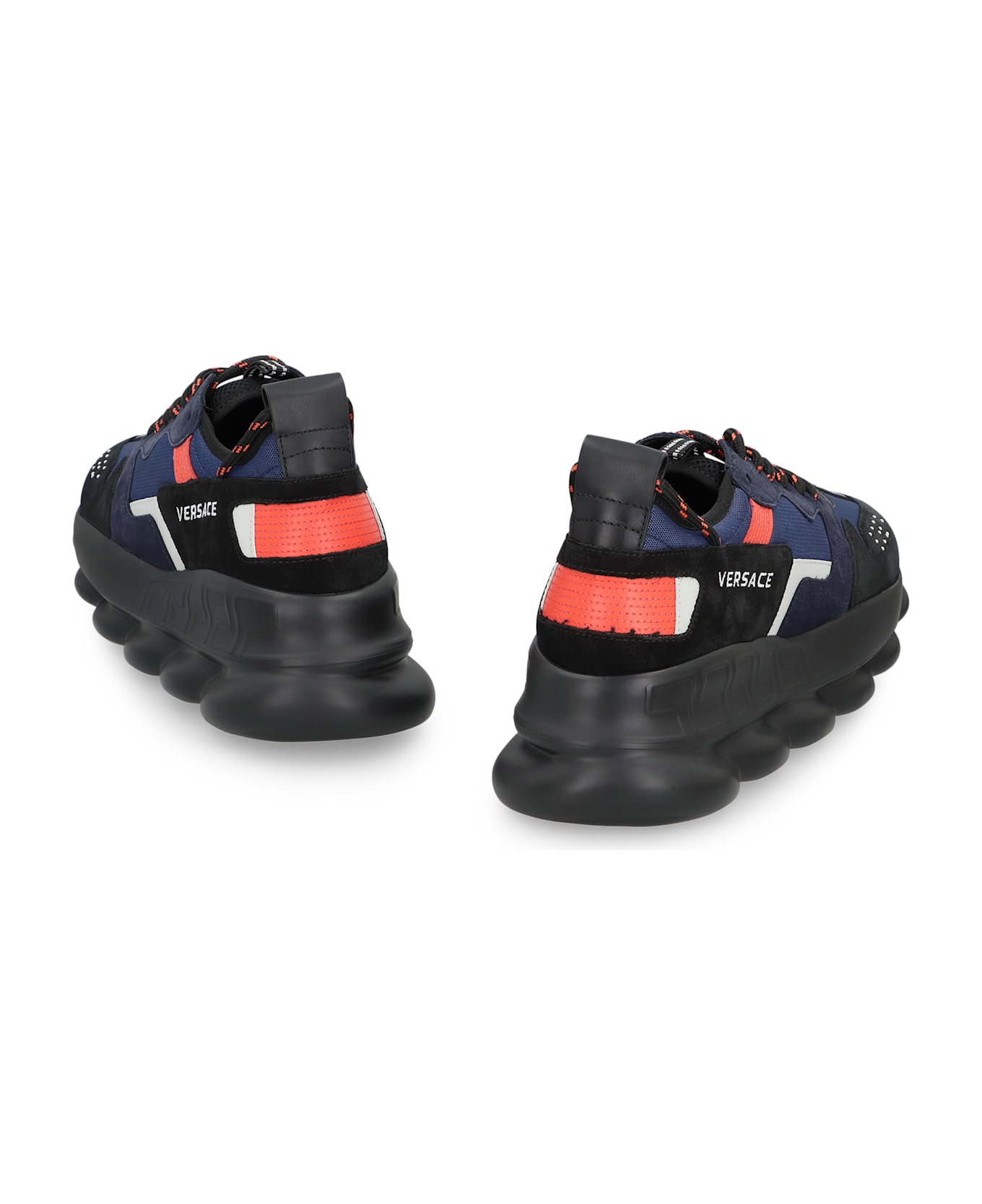Versace Chain Reaction Chunky Sneakers - black