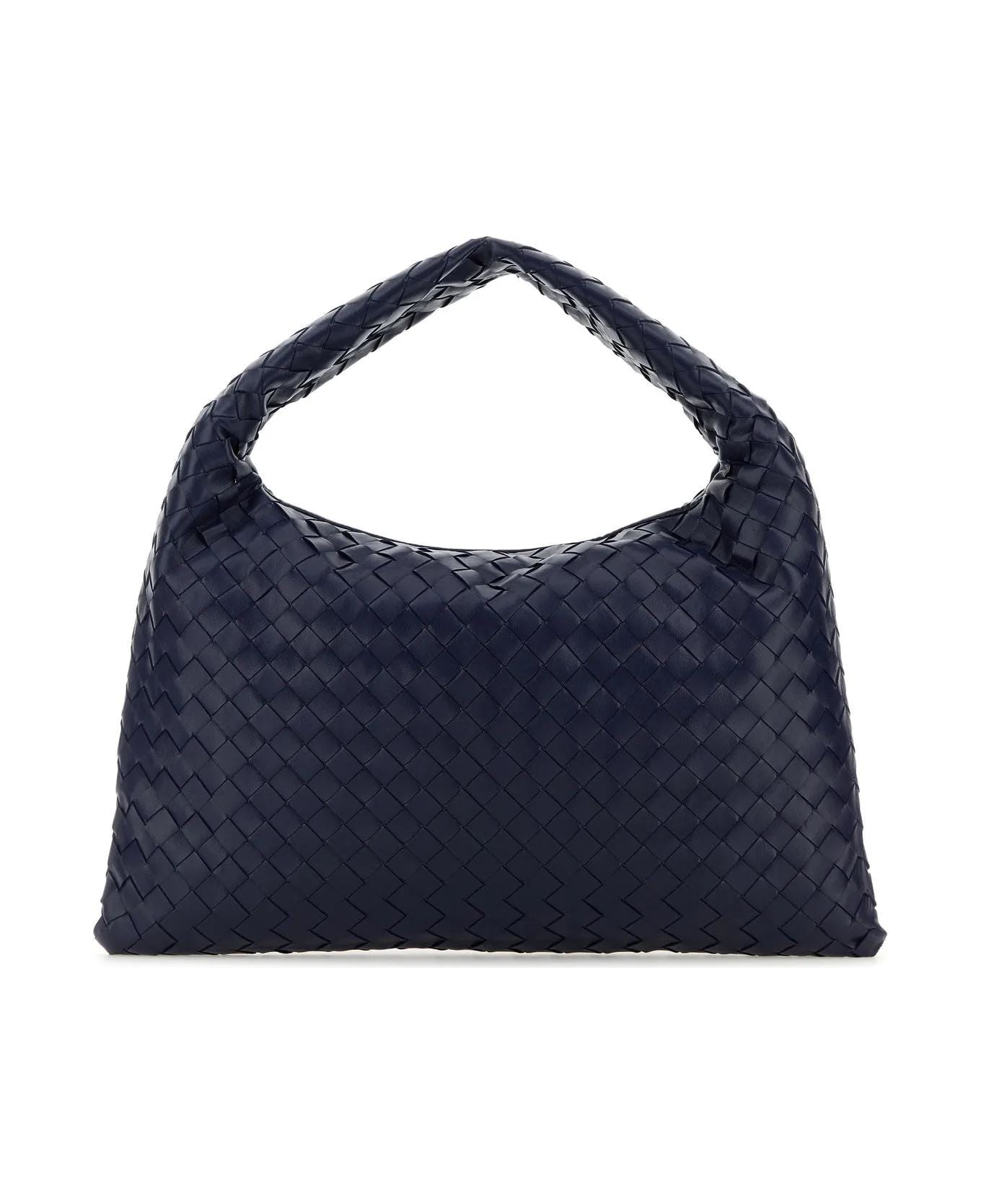 Bottega Veneta Dark Blue Leather Small Hop Shoulder Bag - Blue