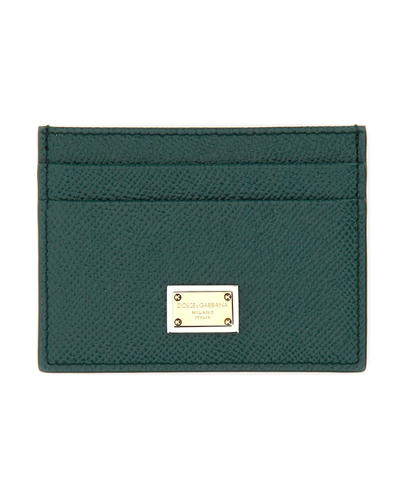 Dolce Accessories & Gabbana Leather Card Holder - VERDE