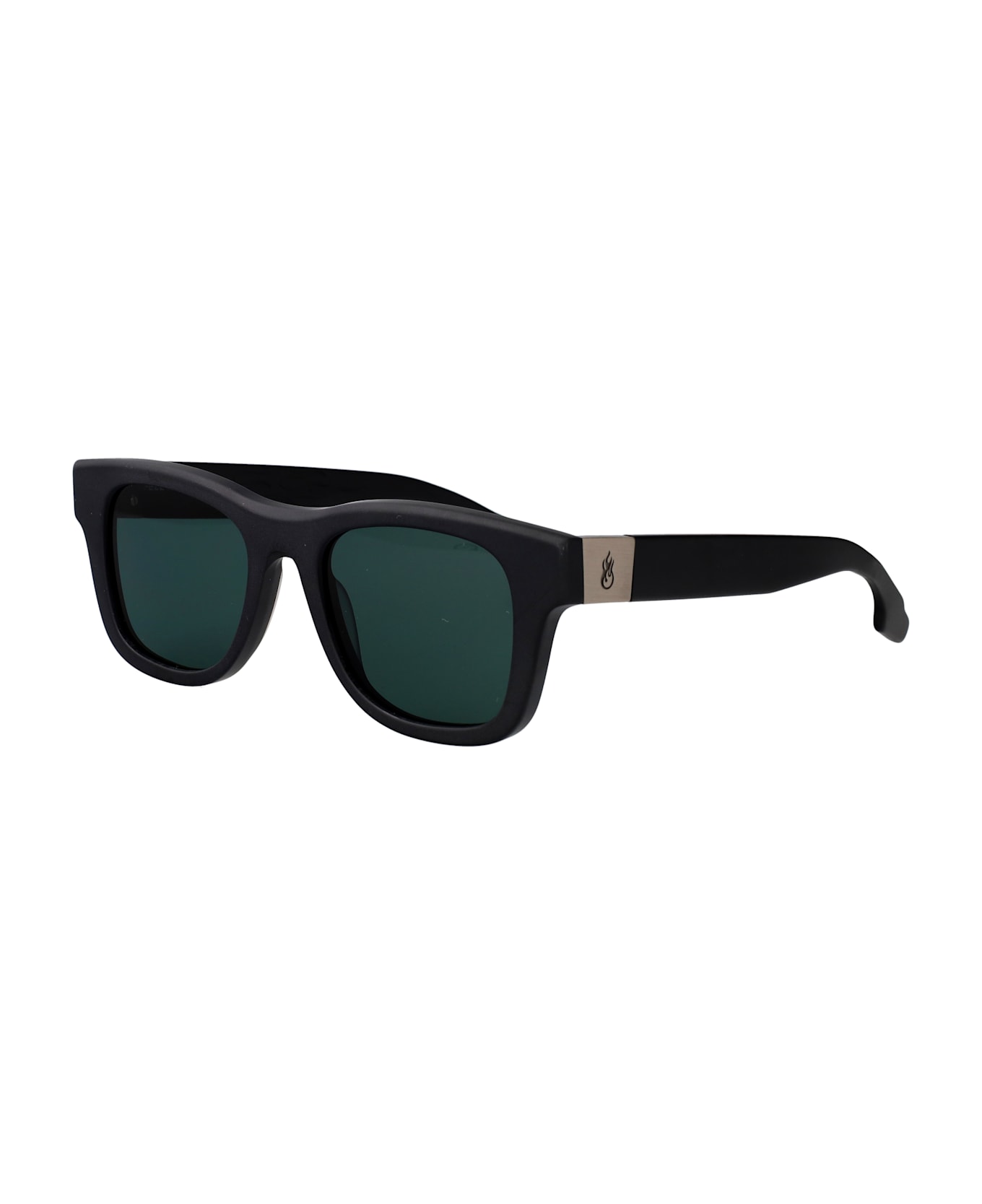 Vision of Super The Way Sunglasses - 003-MBK/G15 Matte Black Green