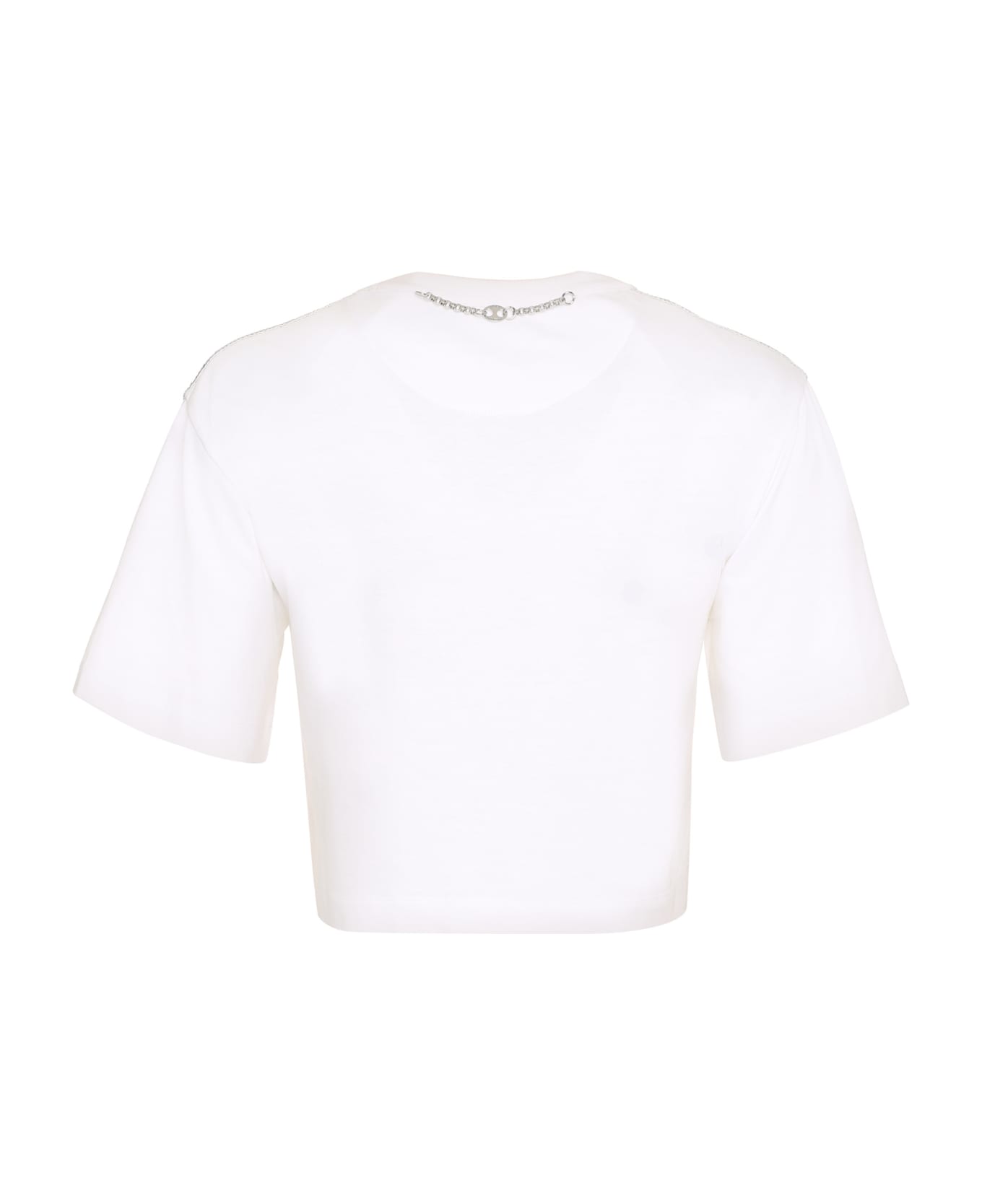 Paco Rabanne Crew-neck T-shirt - Silver White