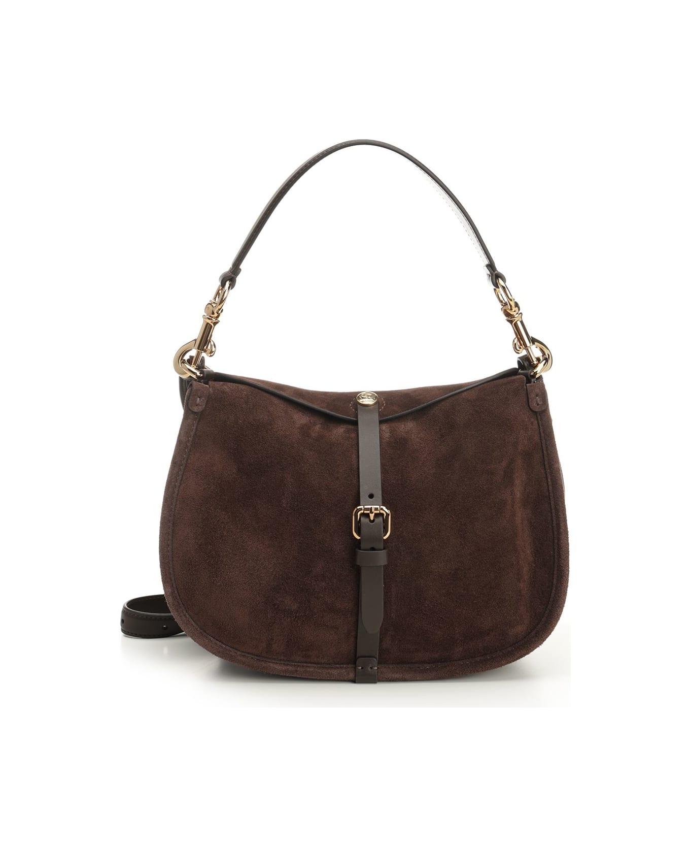 Etro Suede Shoulder Bag - Blue