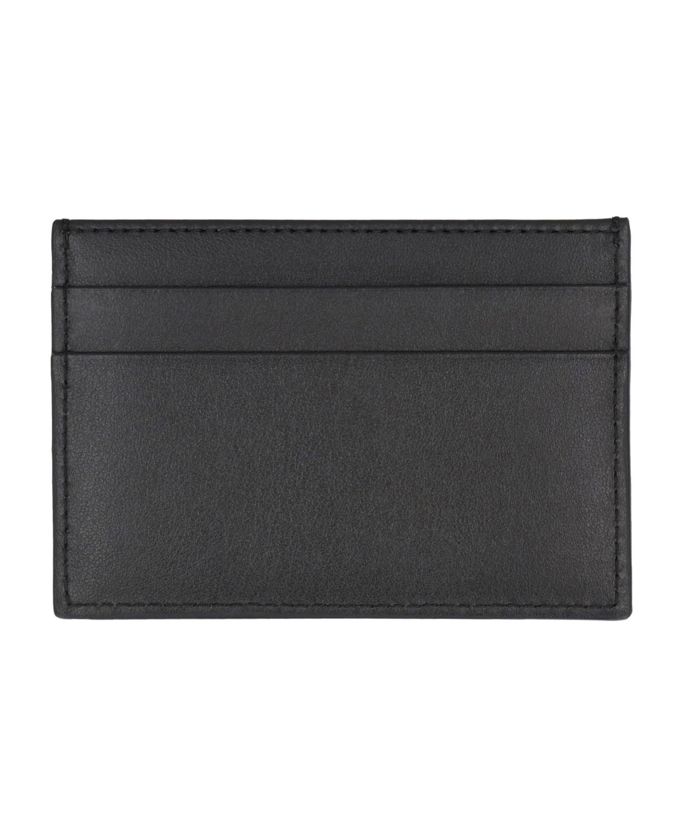 Dolce & Gabbana Logo Detail Leather Card Holder - black