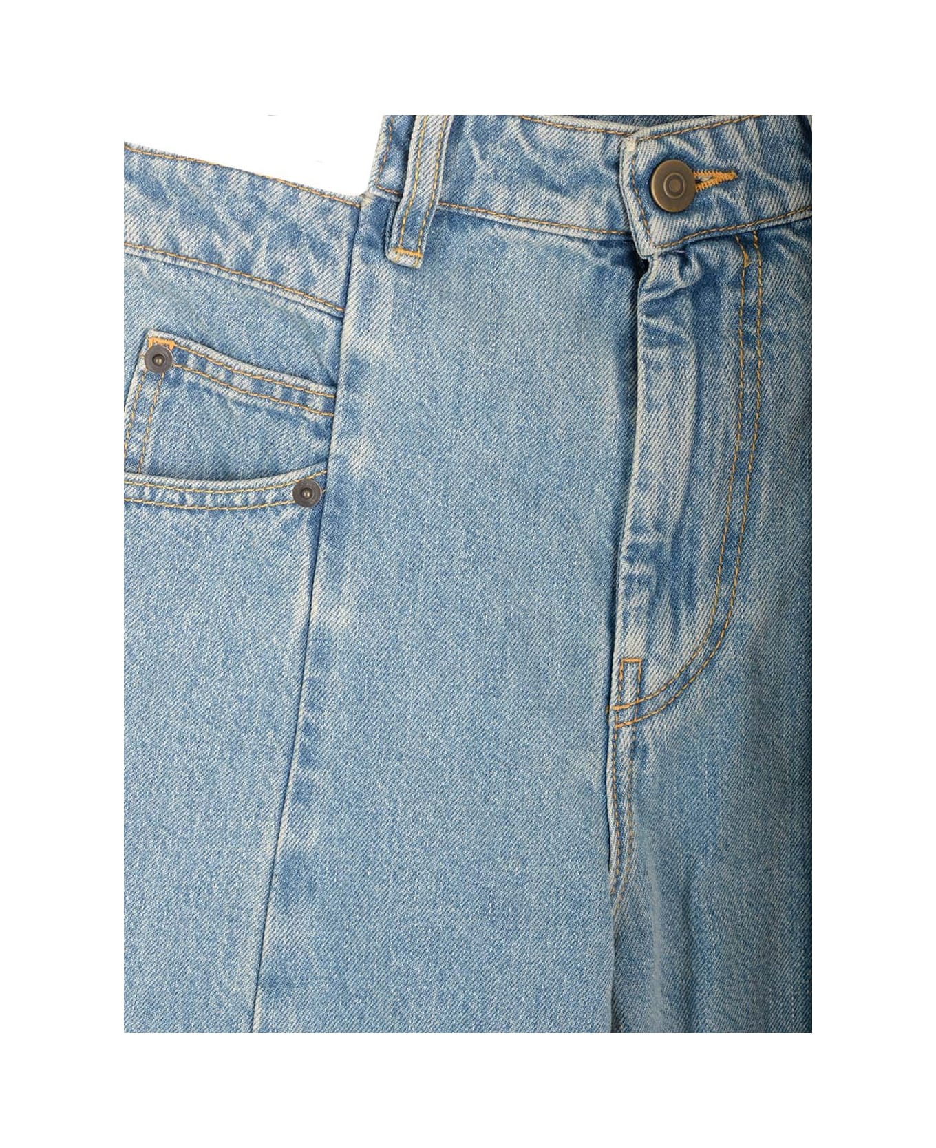 Maison Margiela Cut-out Waist Jeans - Blue