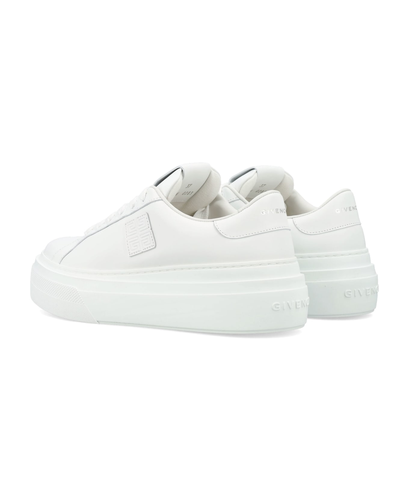Givenchy City Lace-up Sneakers Platform - WHITE