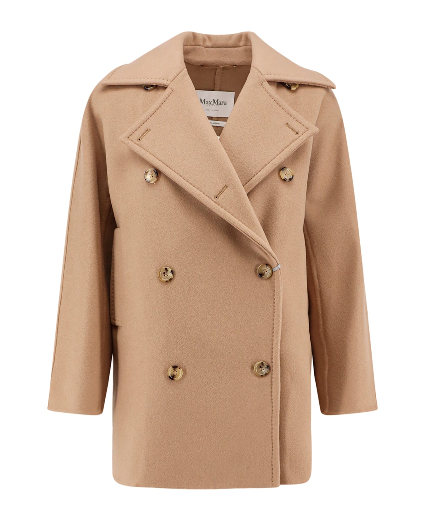Max Mara Asturie1234 Oversize Virgin Wool And Cashmere Coat - Beige