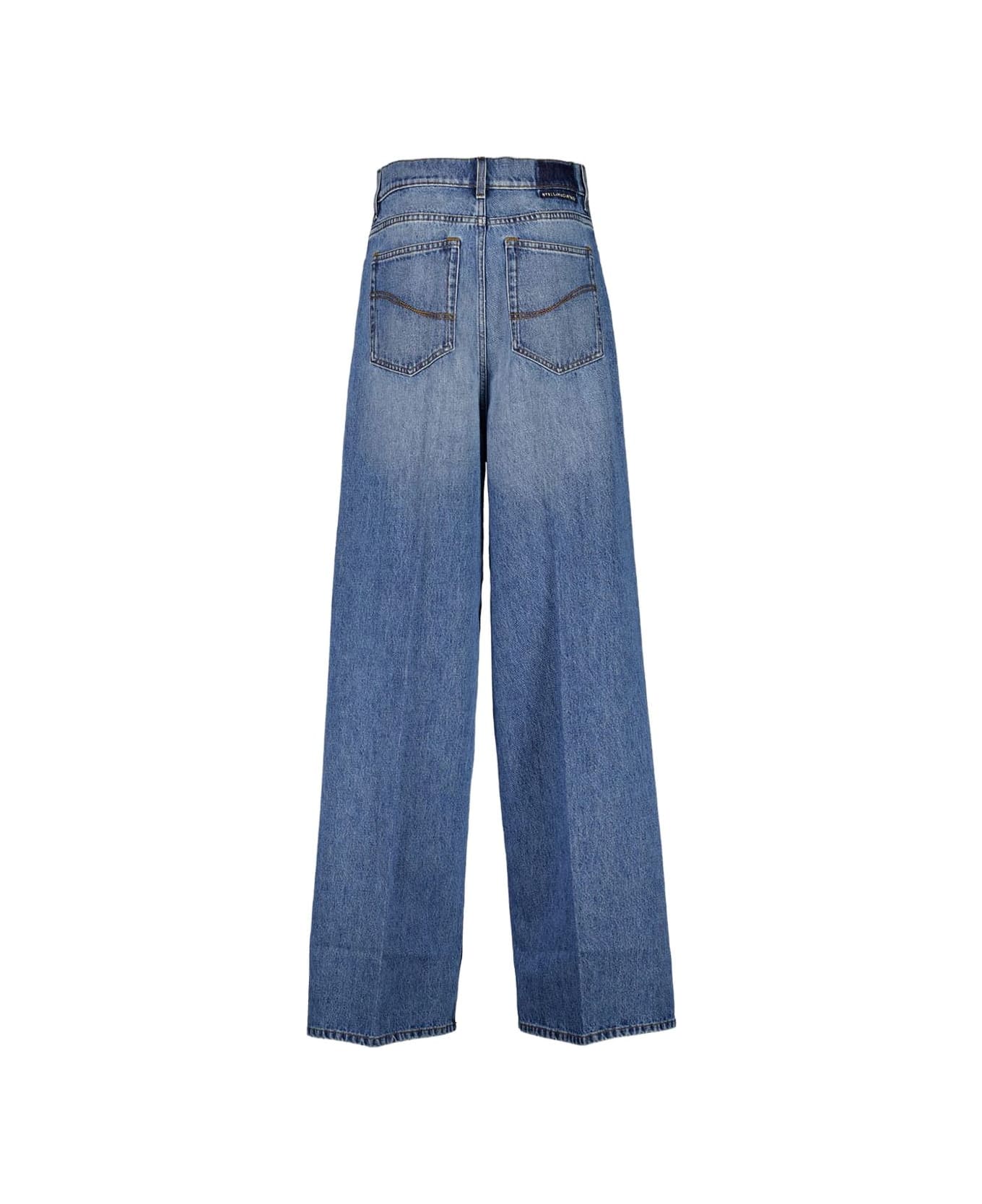 Stella McCartney Wide Leg Denim Jeans - Blue