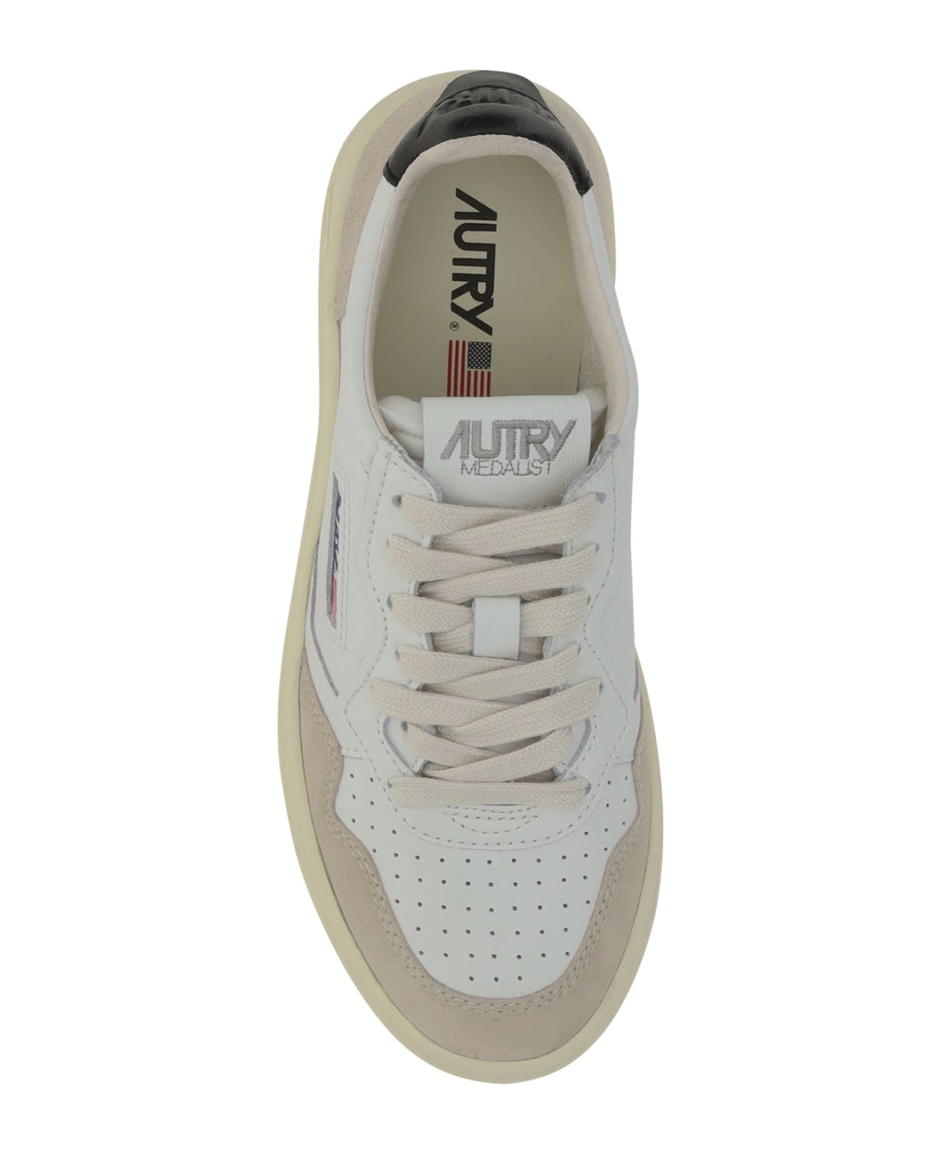 Autry Medalist Low Sneakers - Wht/blk