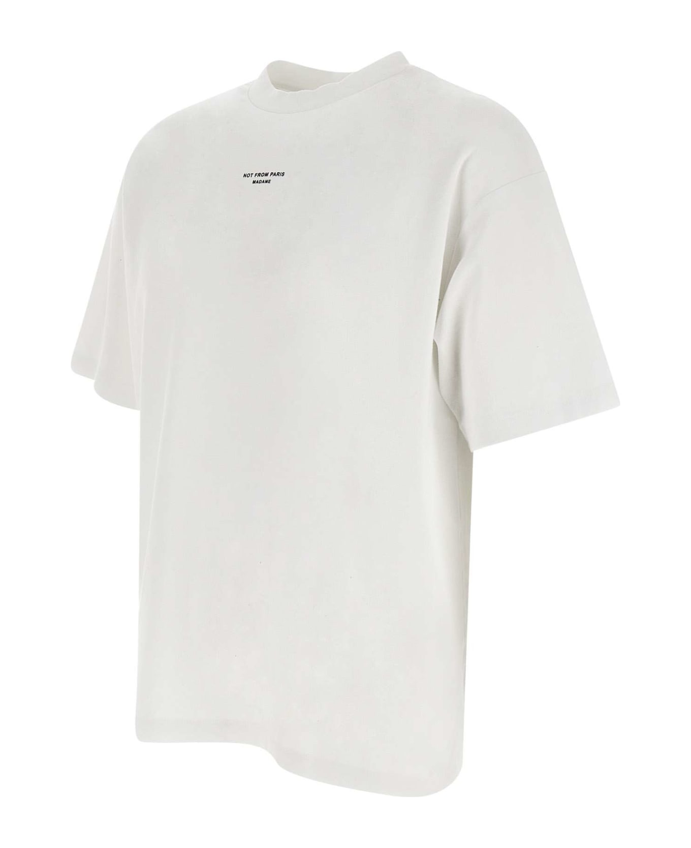 Drôle de Monsieur "le T-shirt Classique" Cotton T-shirt - WHITE