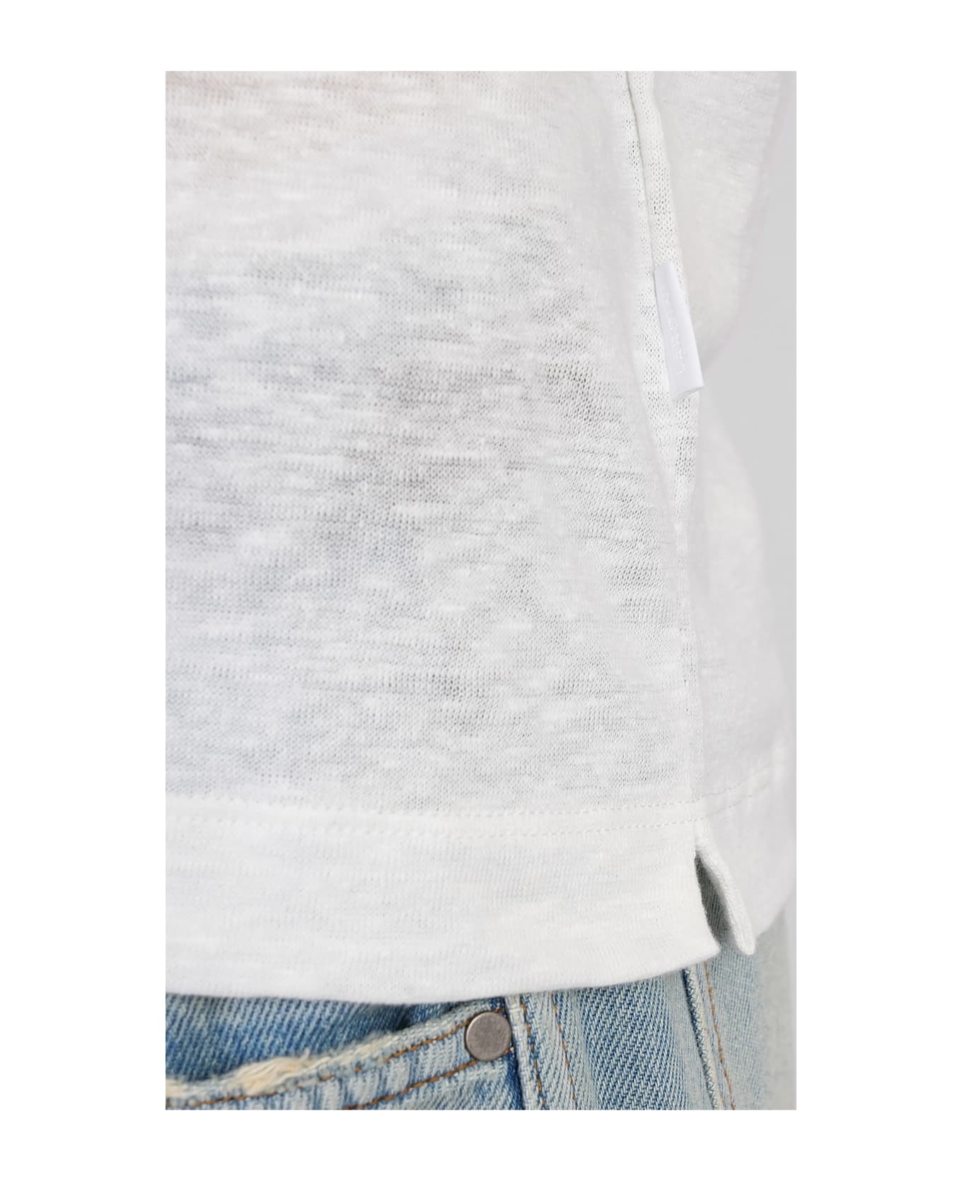 Lardini T-shirt In Beige Linen - beige