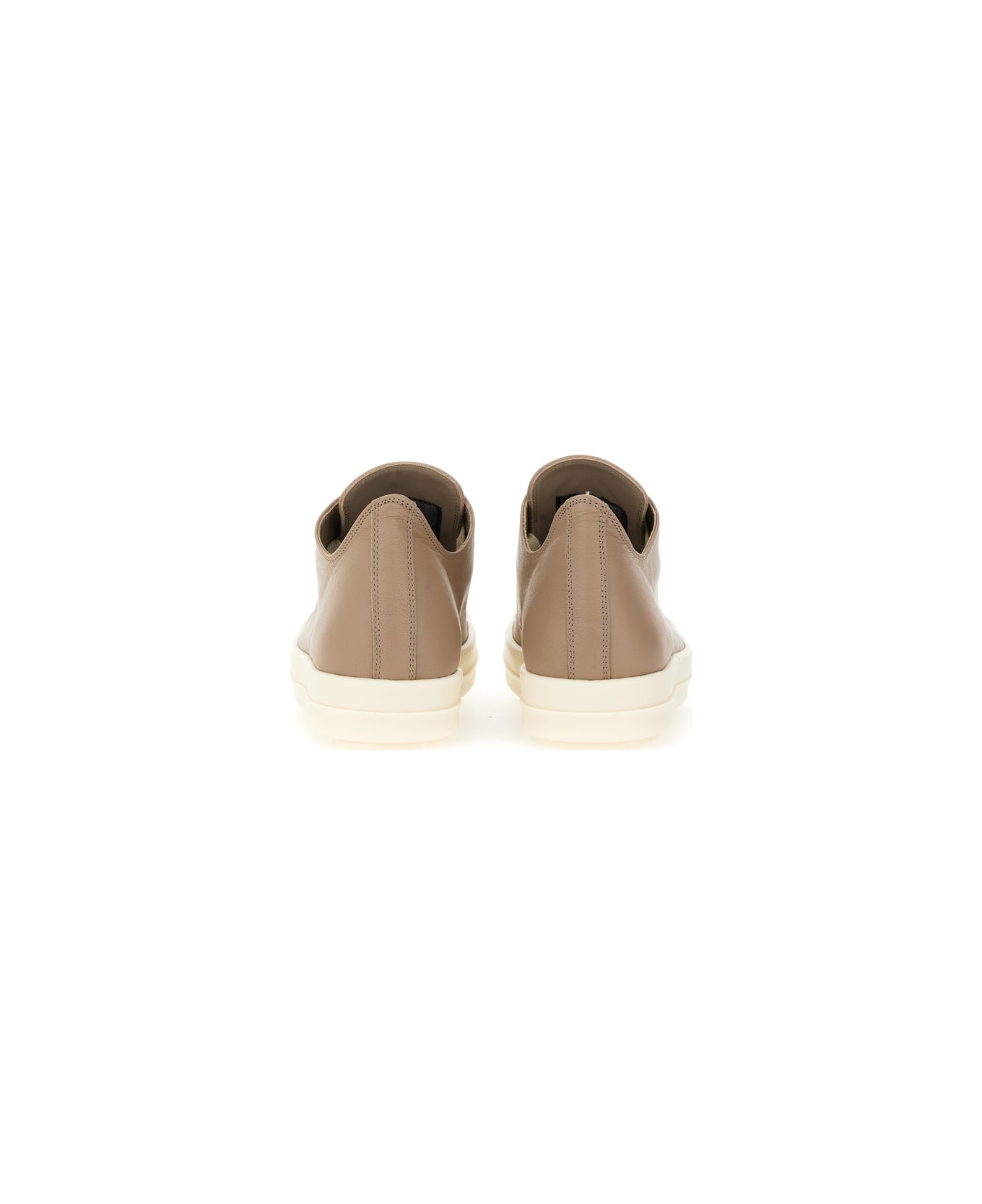 Rick Owens Leather Sneaker - BEIGE