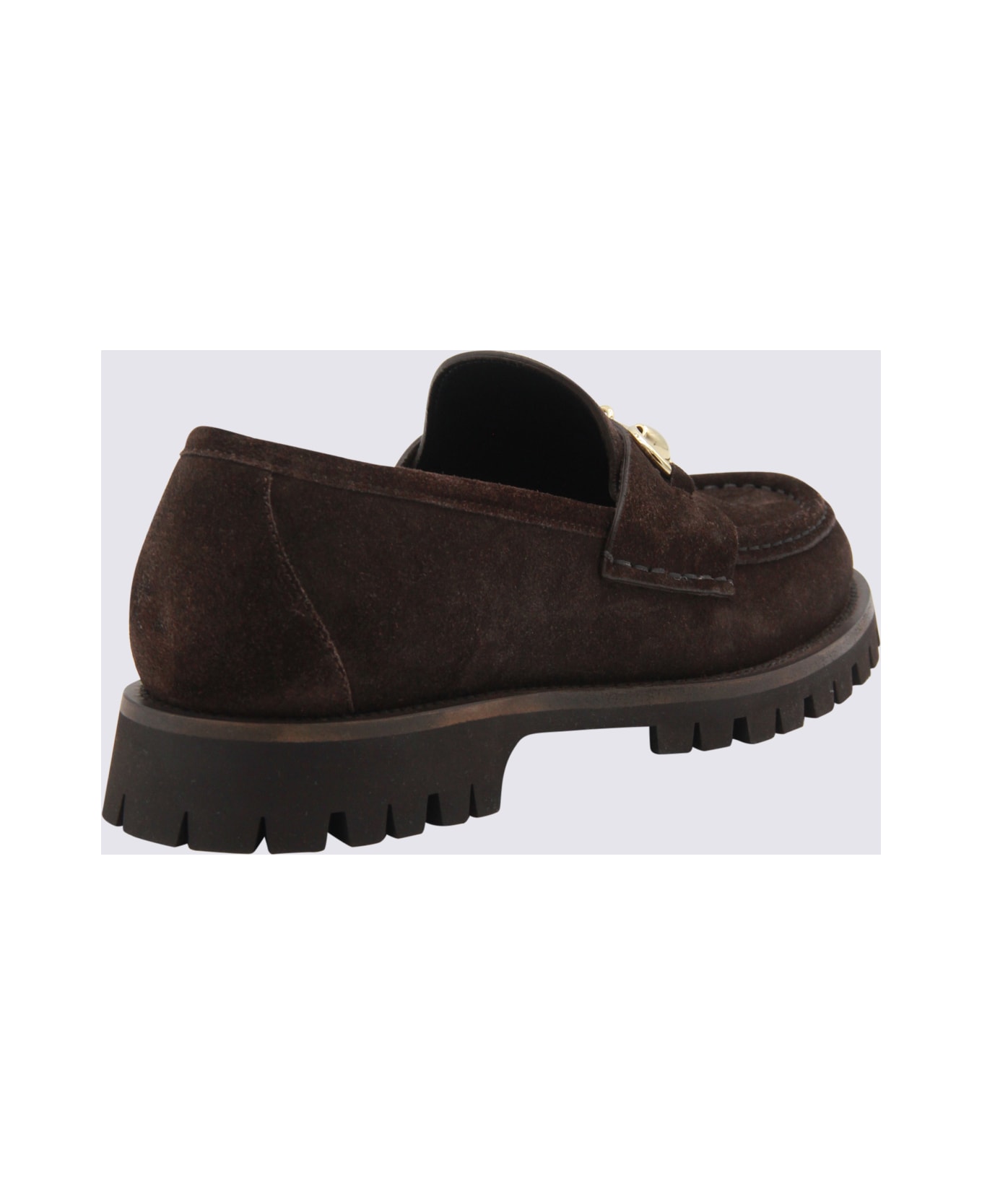 Gucci Dark Brown Loafers - Dark Brown フラットシューズ