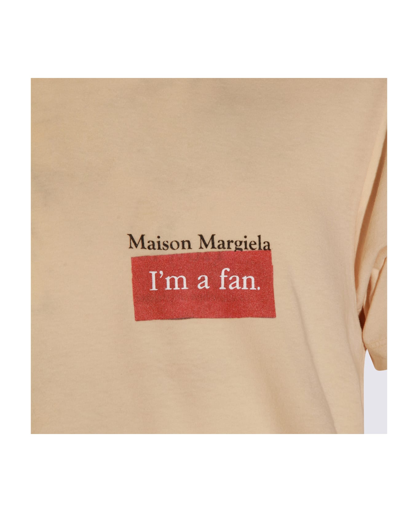 Maison Margiela Natural Cotton T-shirt - Beige