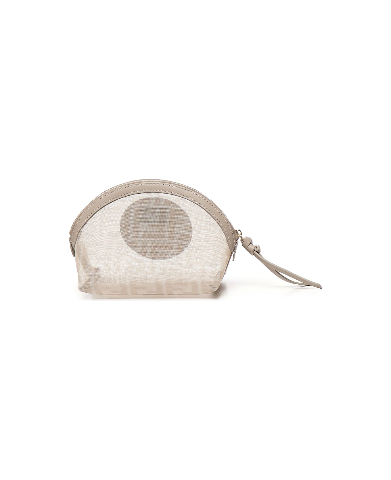 Fendi Pouch Beauty Medium Ff Jacquard - SAND/TAUPE