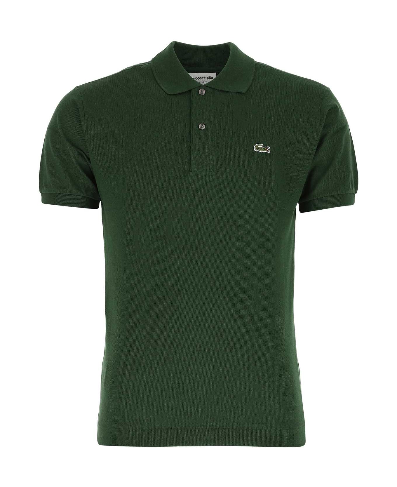 Lacoste Dark Green Piquet Polo Shirt - 132 ポロシャツ