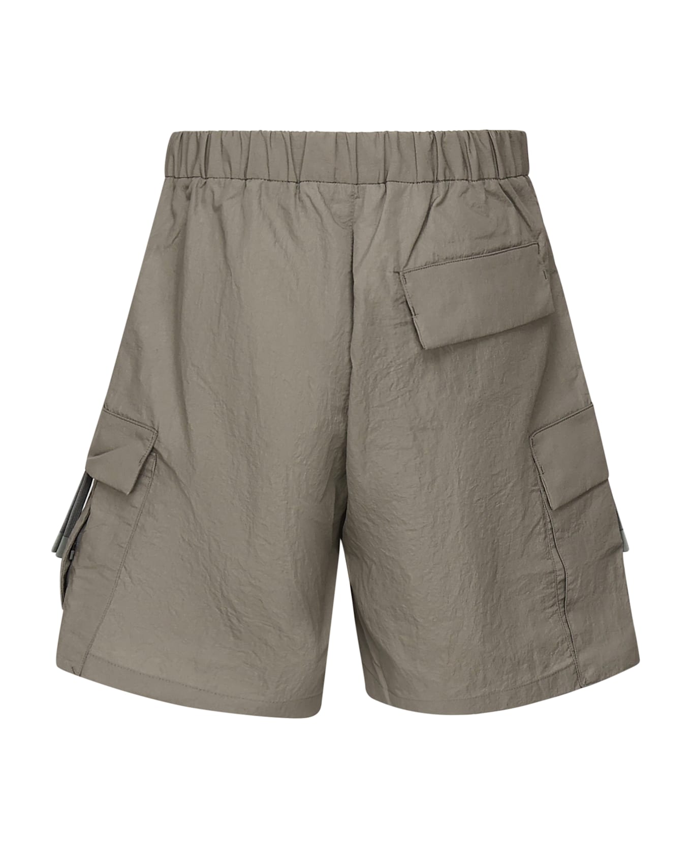 Herno Short Laminar In Tech-crincle - Grey