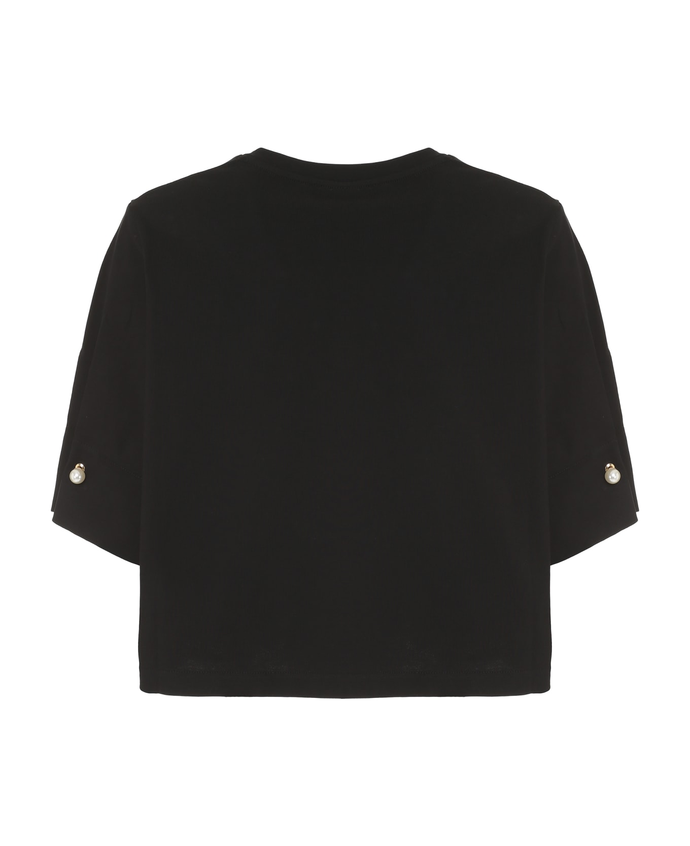 Mother Of Pearl Monica Cropped T-shirt - black Tシャツ