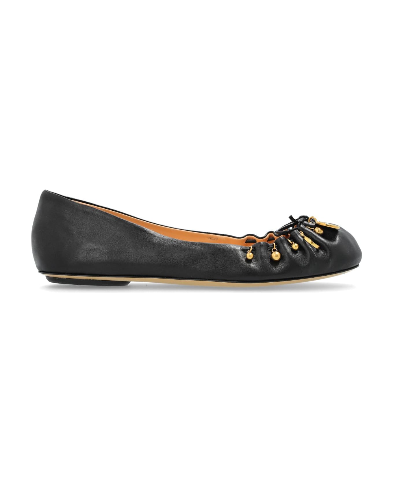 Chloé Leather Ballet Flats - Black
