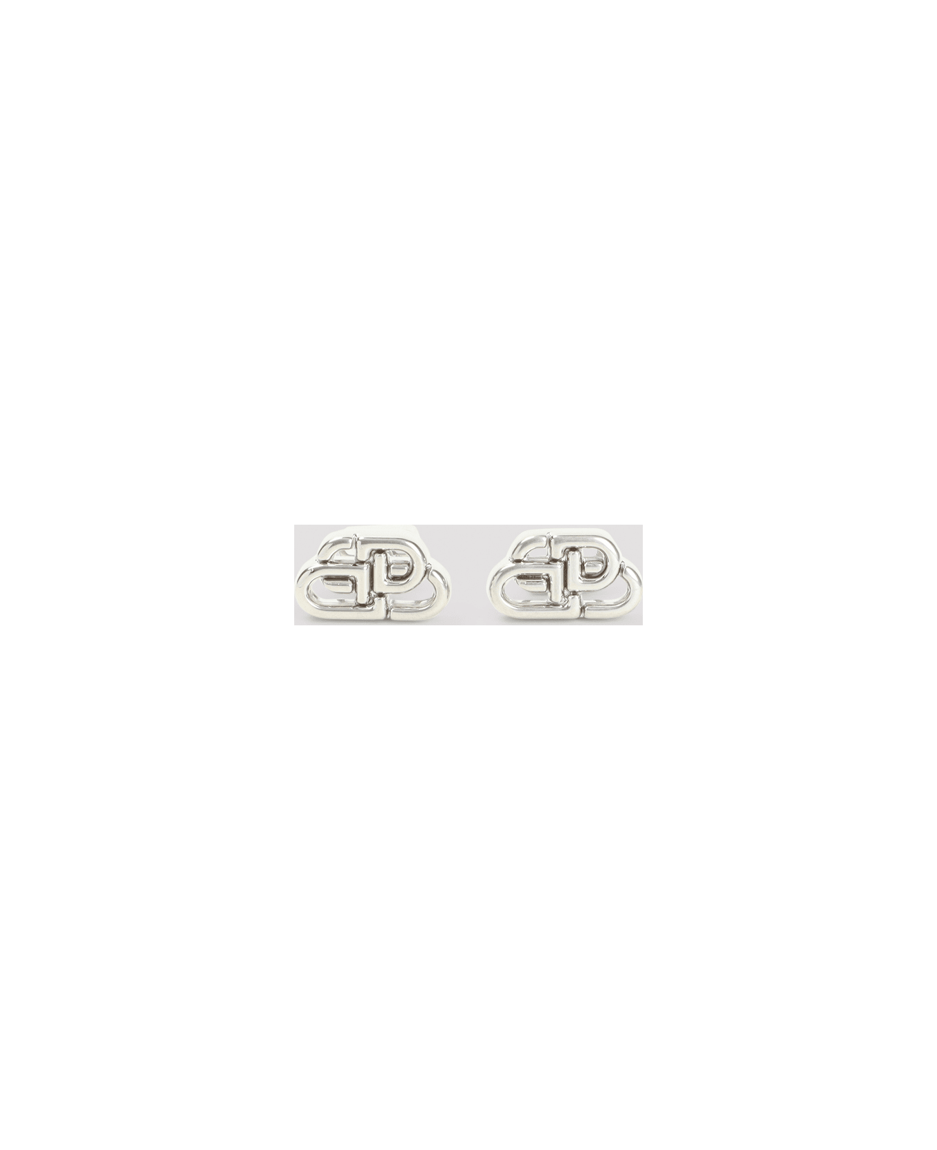 Balenciaga Bb Studded Xs Earrings - Silver