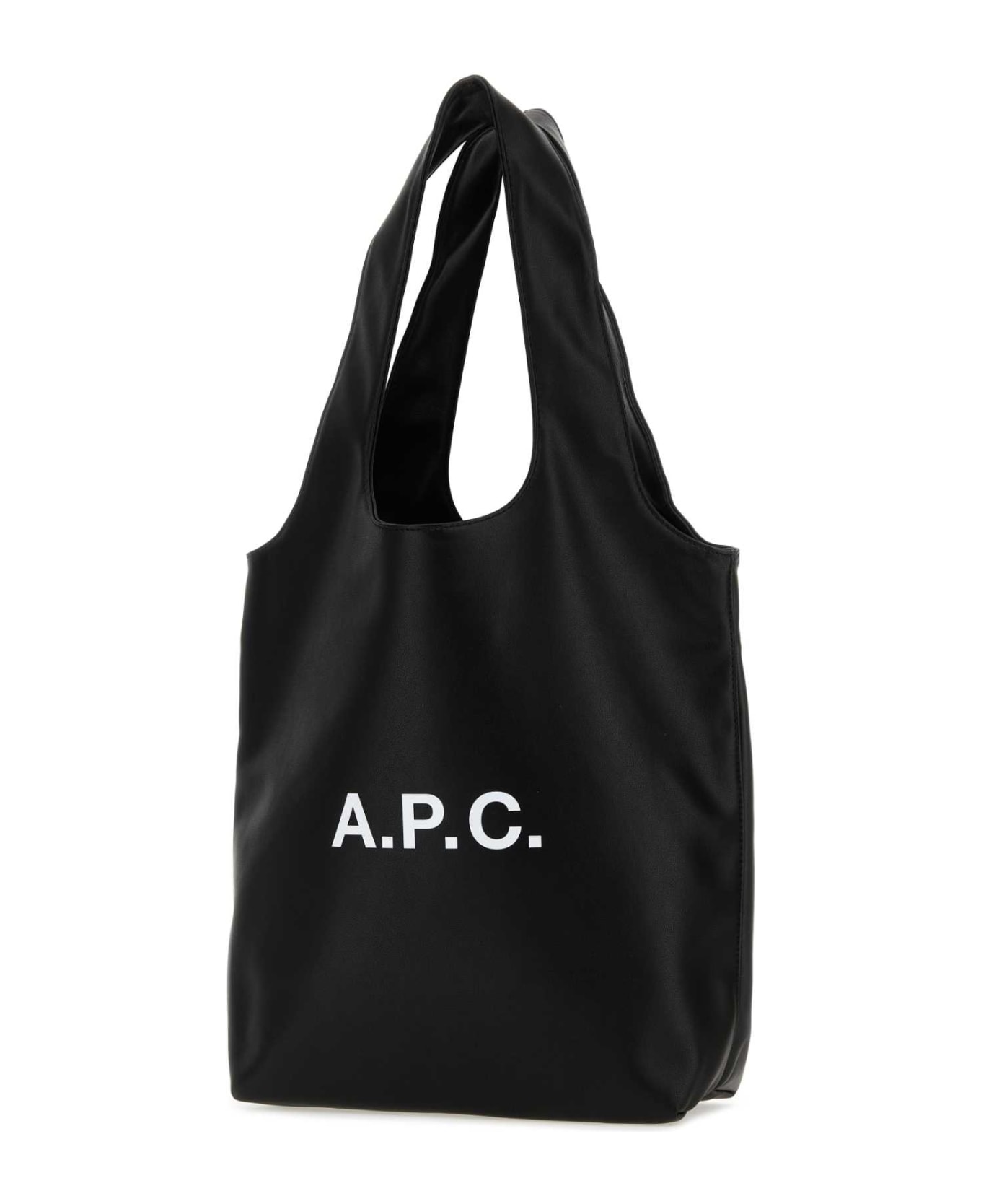 A.P.C. Black Synthetic Leather Shopping Bag - LZZBLACK
