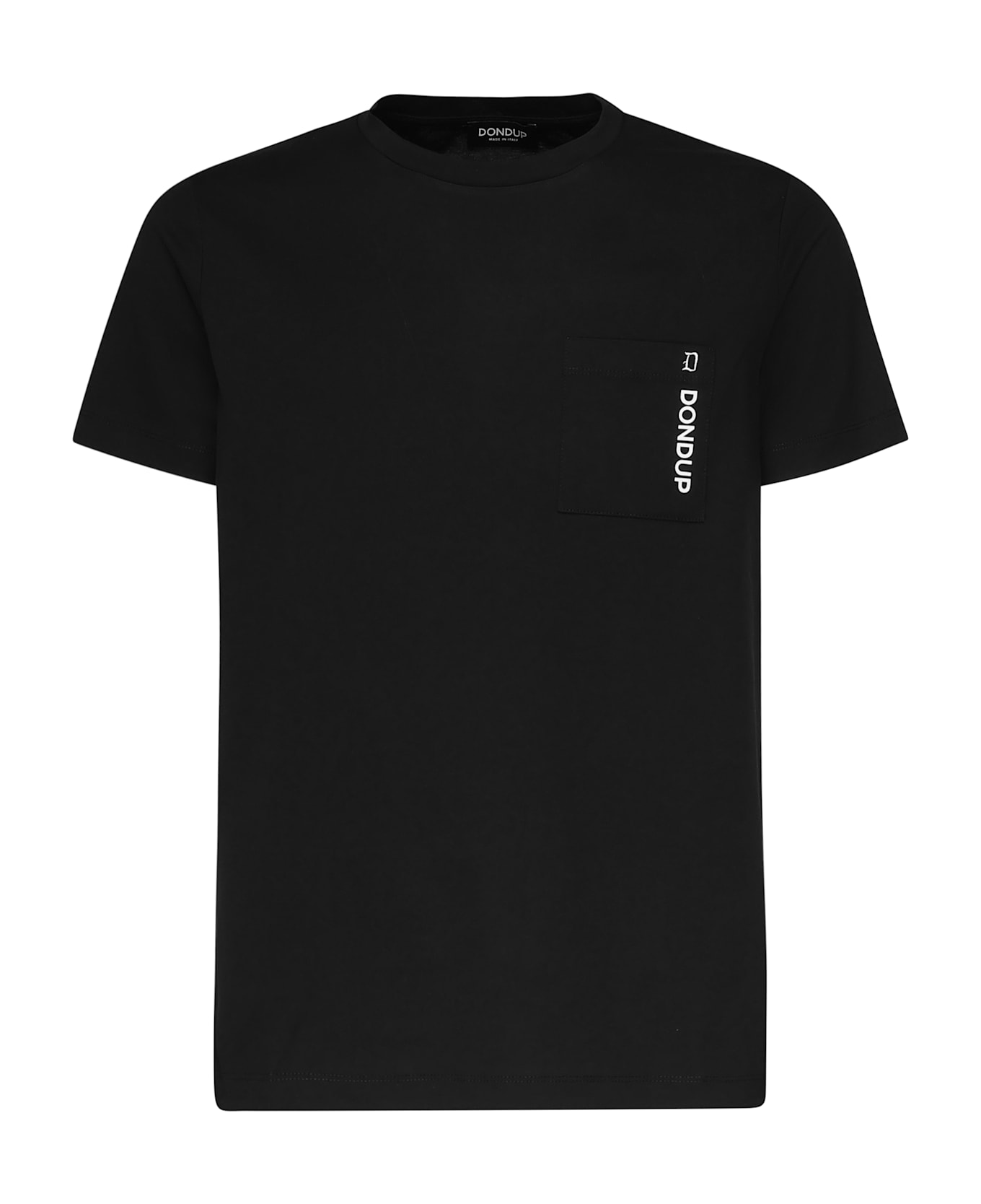 Dondup Jersey T-shirt With Logo - Black