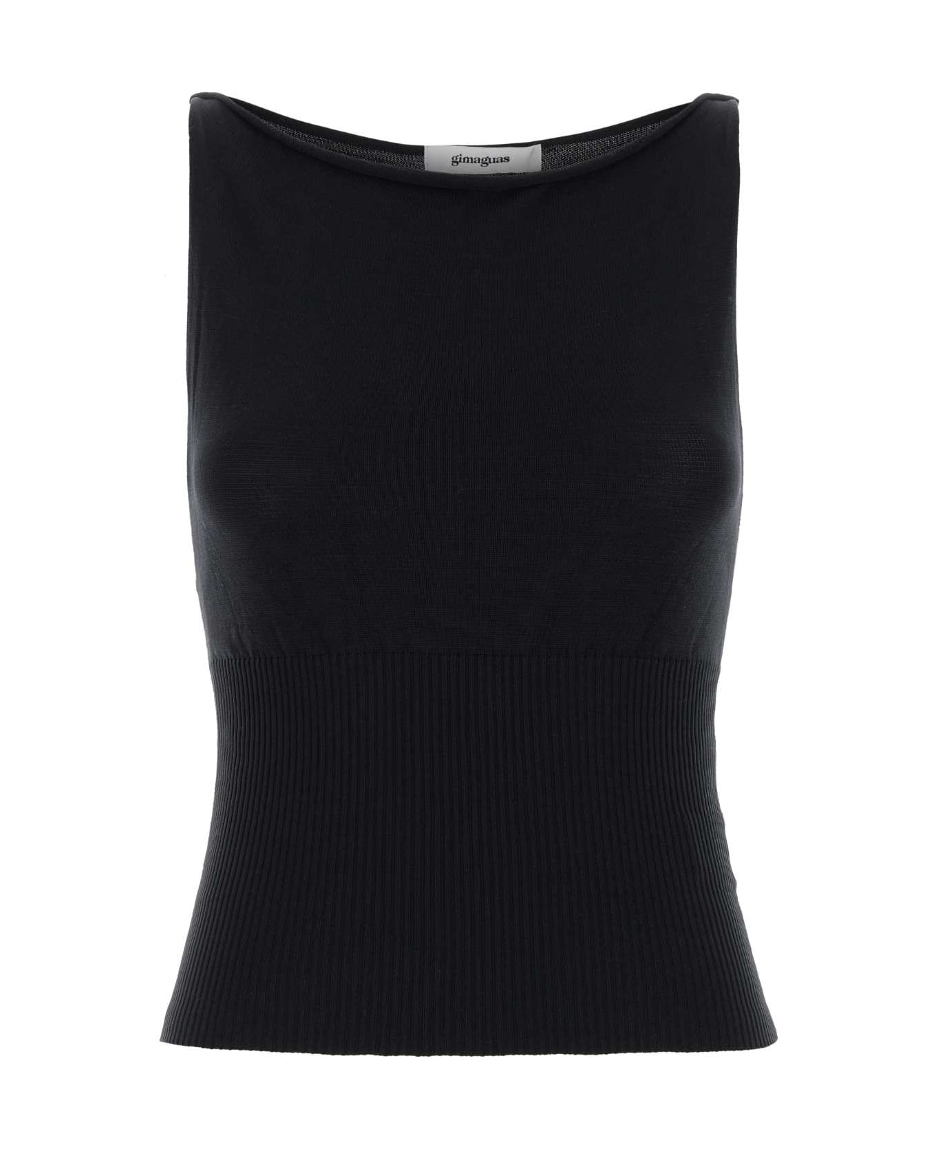 Gimaguas Black Nylon Oto Tank Top - BLACK