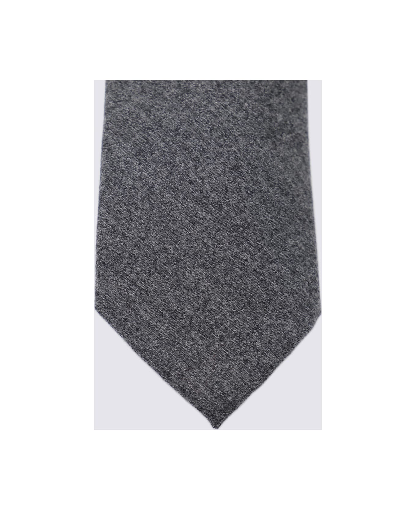 Canali Grey Wool Tie