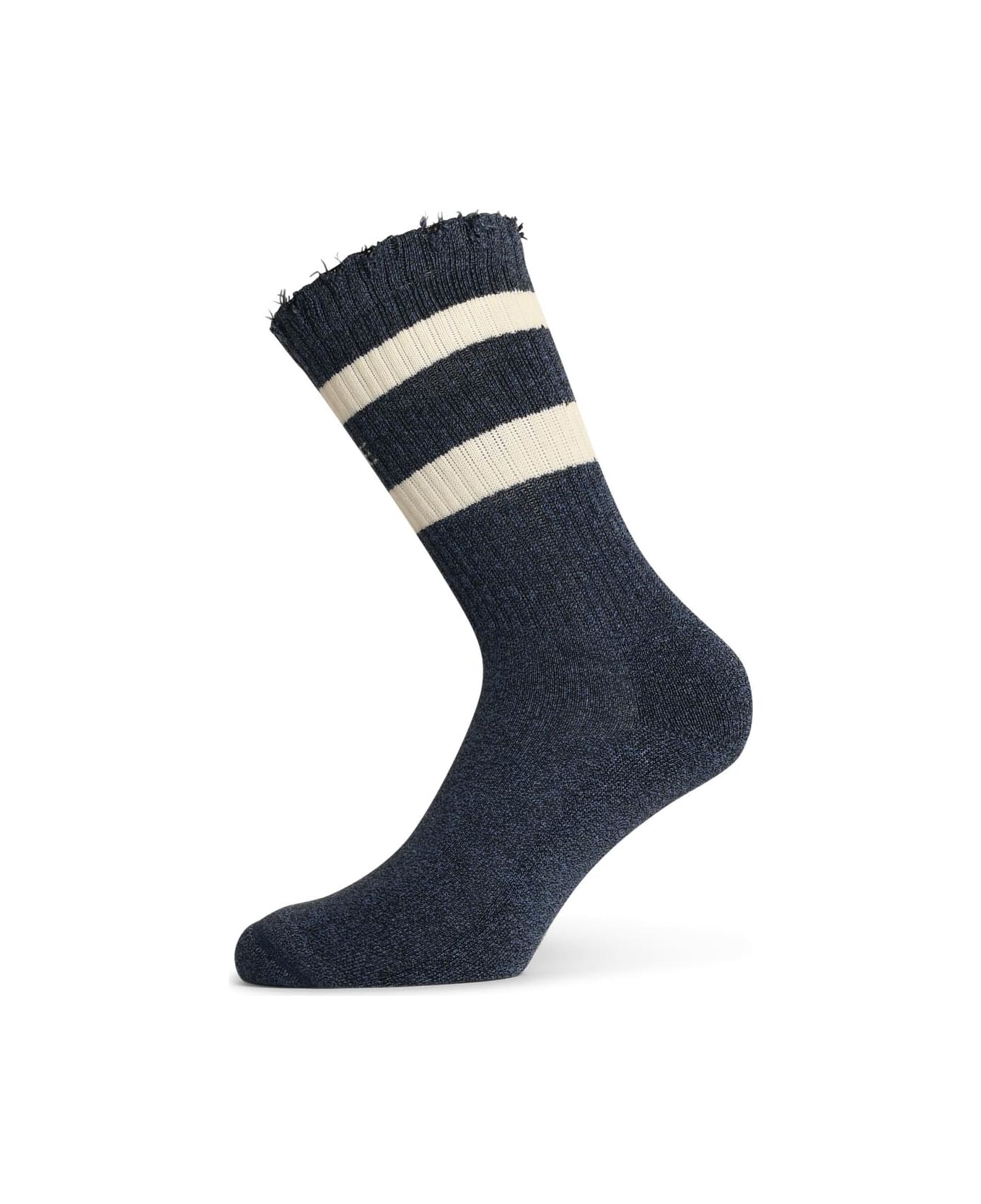 Golden Goose Blue Cotton Socks - Blue 靴下