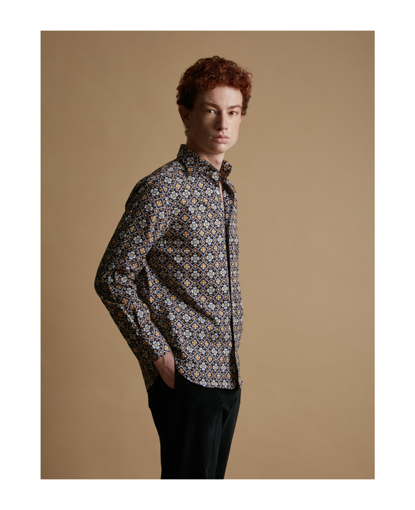 doppiaa Aasolo Floral Pattern Shirt
