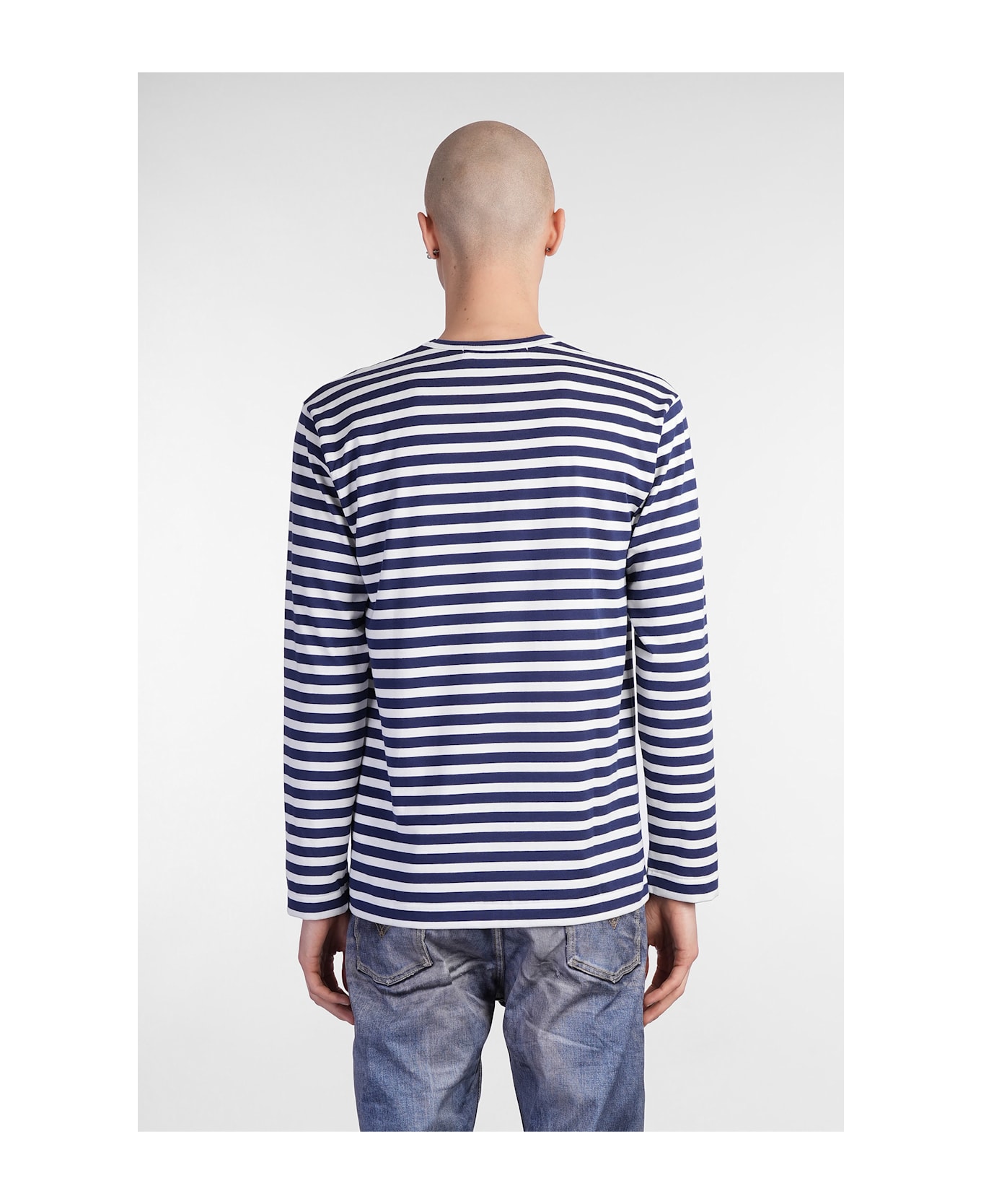 Comme des Garçons Play In Blue Cotton - blue