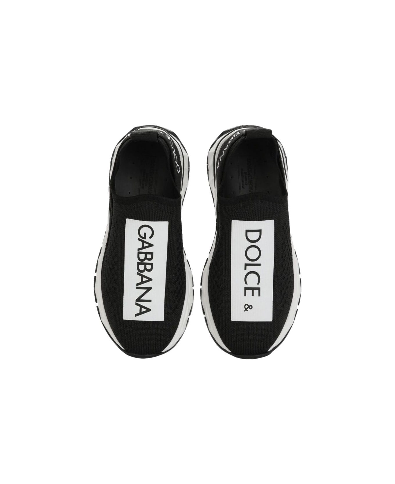 Dolce & Gabbana Roma Slip-on Sneakers - BLACK