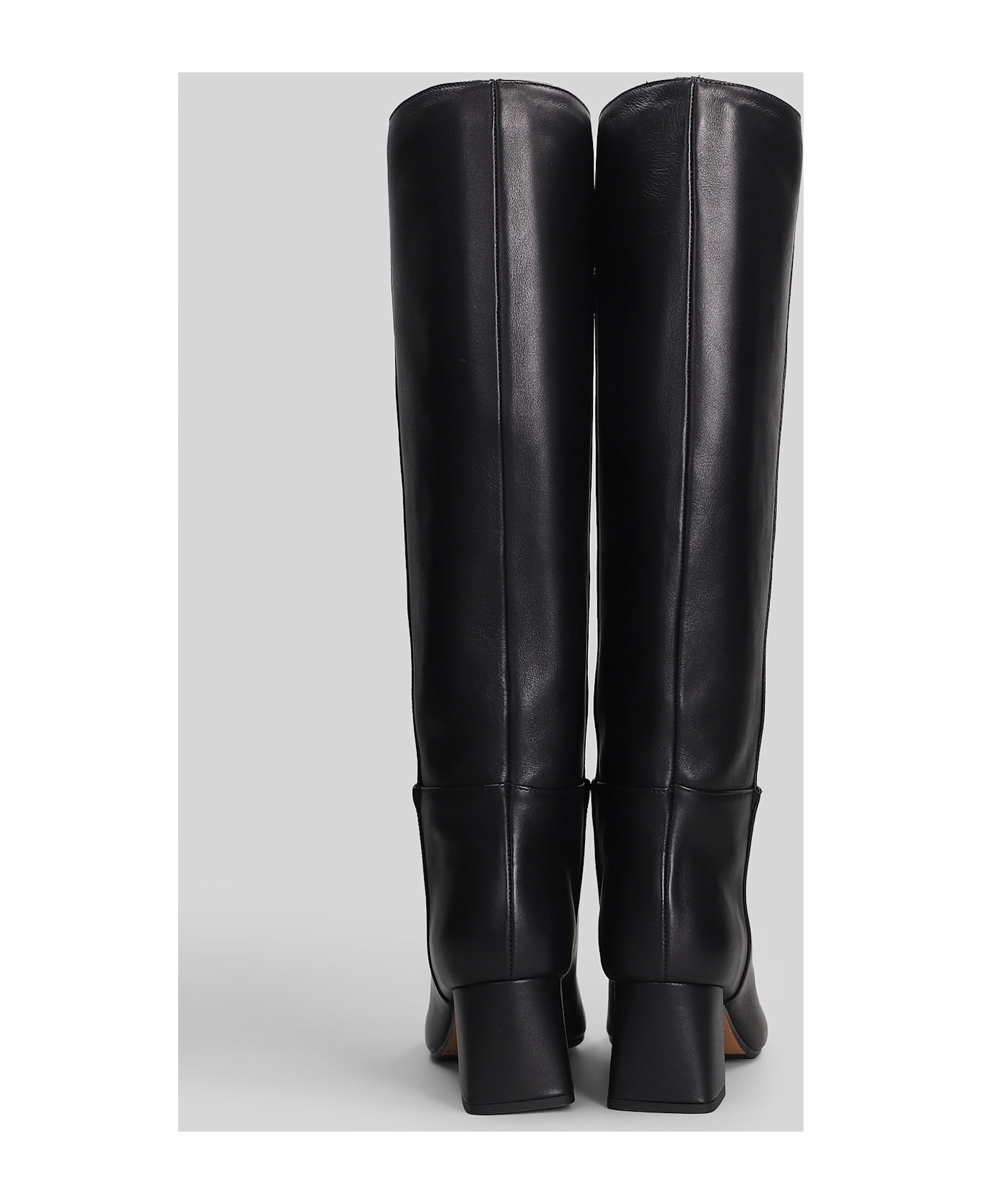 Fabio Rusconi High Heels Boots In Black Leather - black