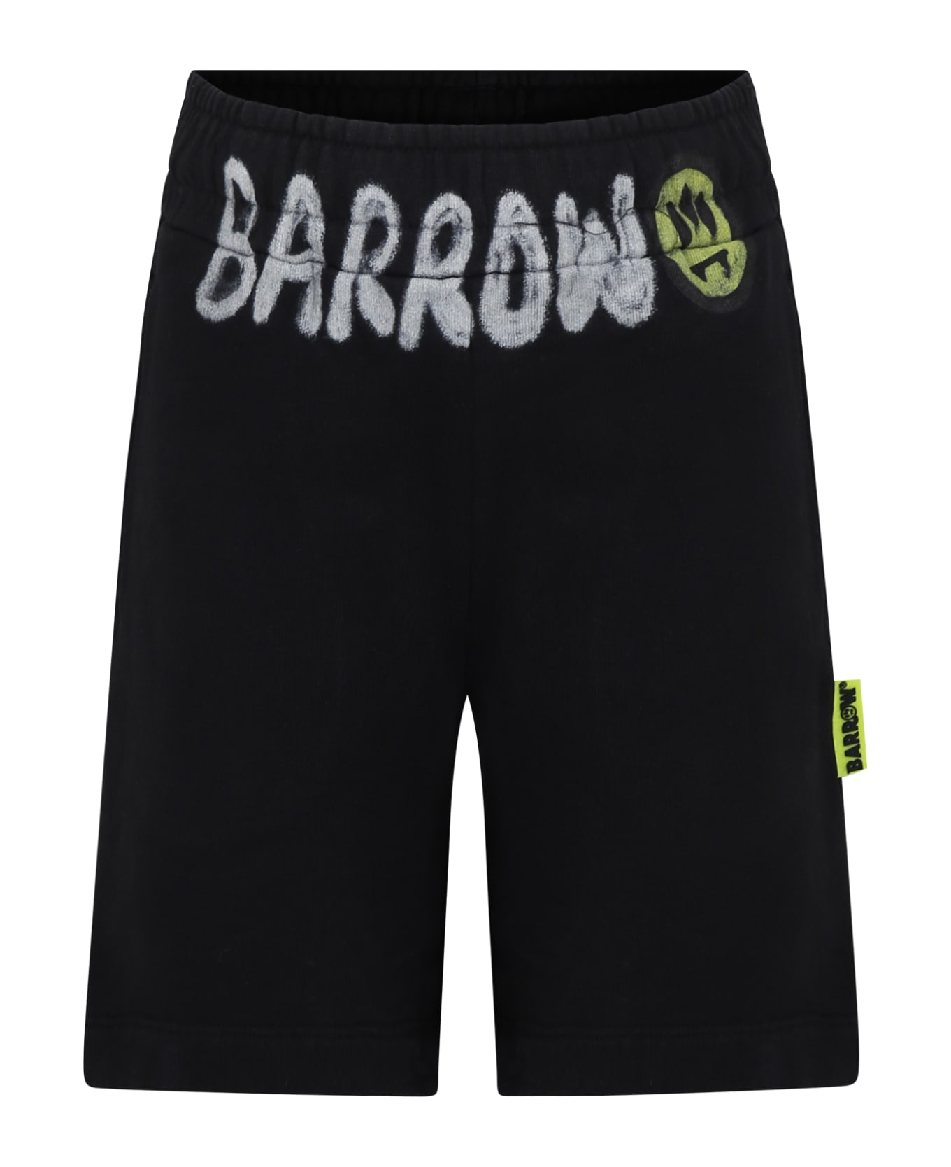 Barrow Black Shorts For Boy With Logo - Nero
