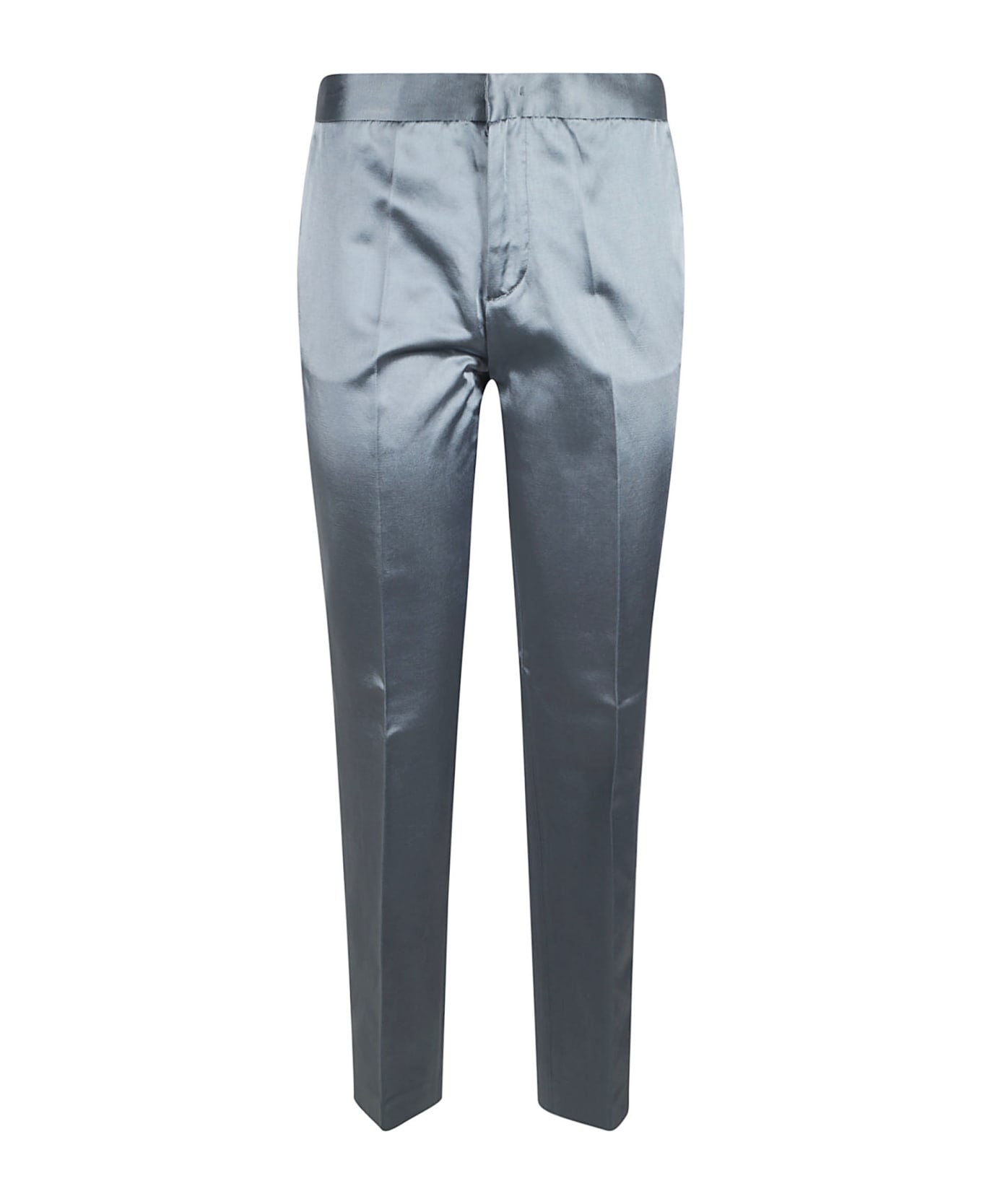 Fabiana Filippi Linen Viscose Cloth Regular Trousers - Avion Blue
