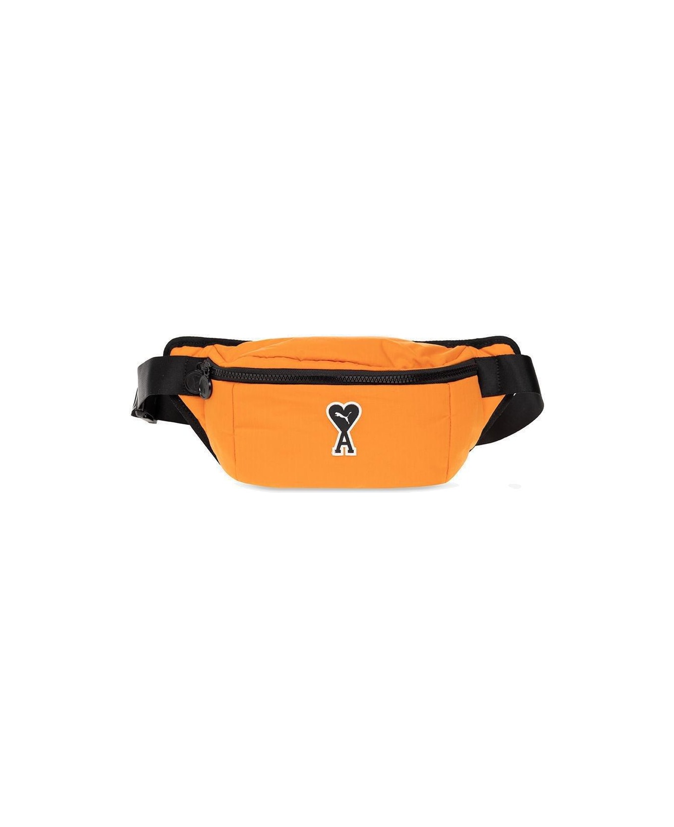 Puma X Ami Logo Patch Zipped Belt Bag - Orange