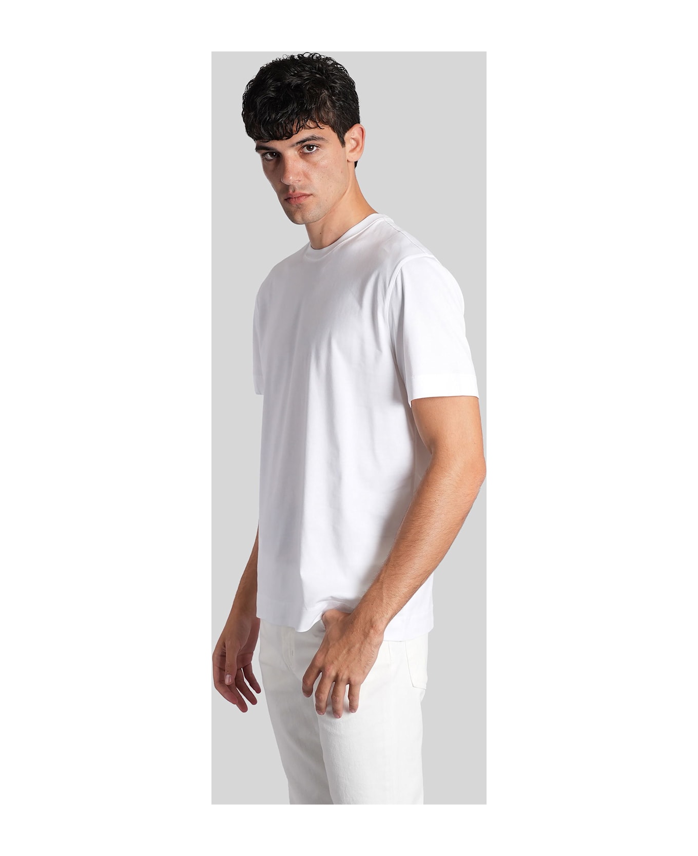 Zegna T-shirt In White Cotton - white