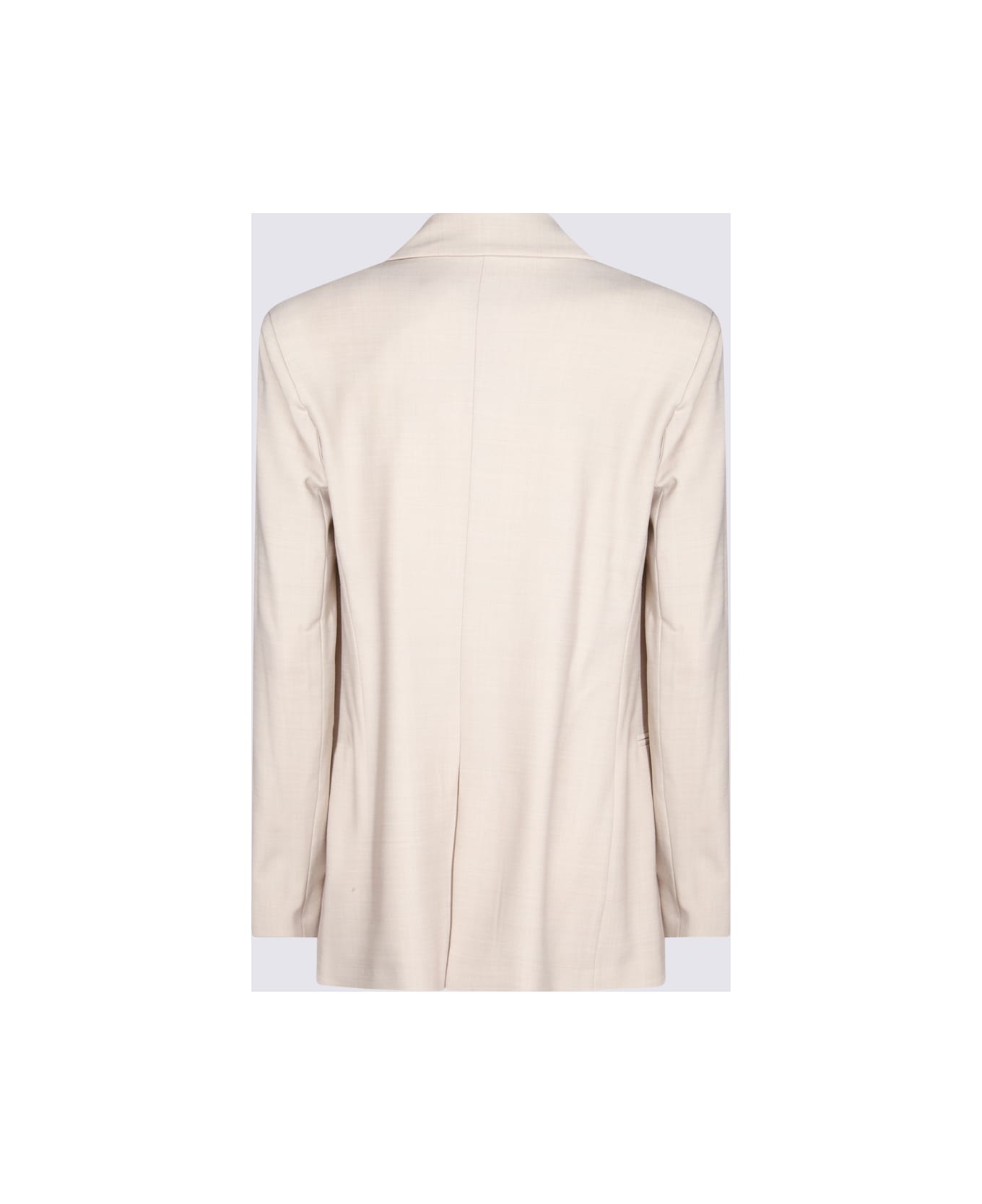 Antonelli Beige Virgin Wool Blend Blazer - Beige