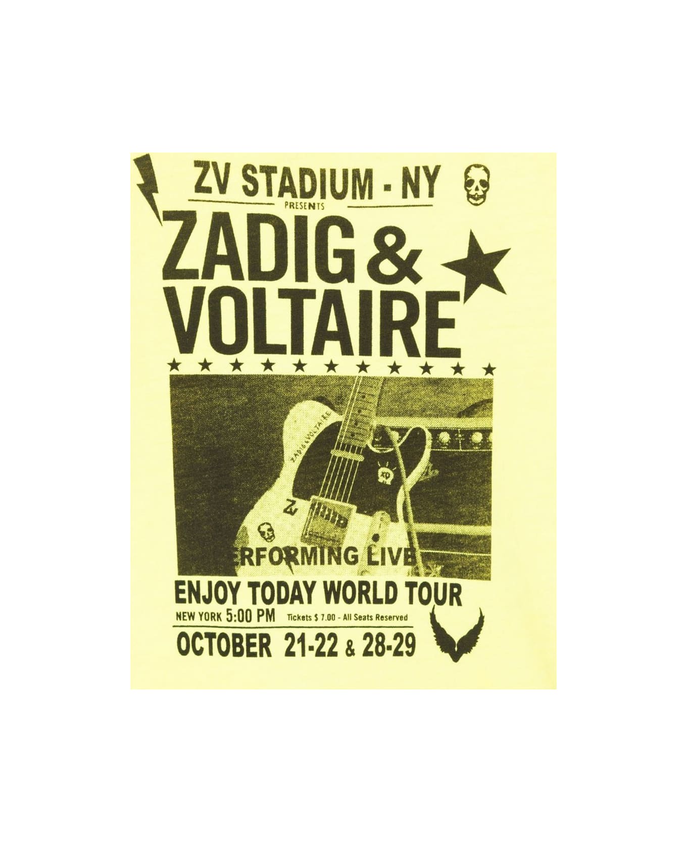 Zadig & Voltaire Short-sleeved T-shirt - YELLOW Tシャツ＆ポロシャツ