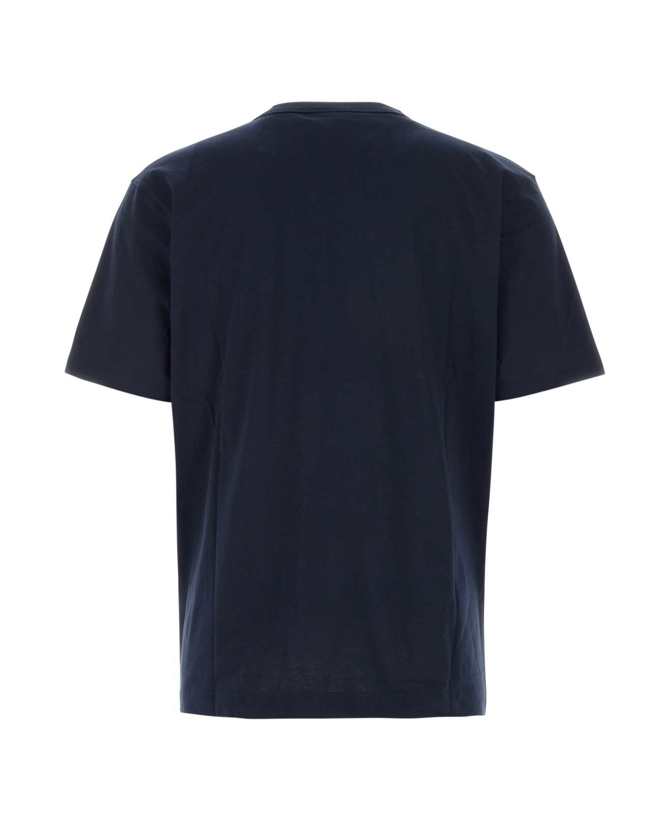 Dries Van Noten Midnight Blue Cotton Heer T-shirt - NAVY