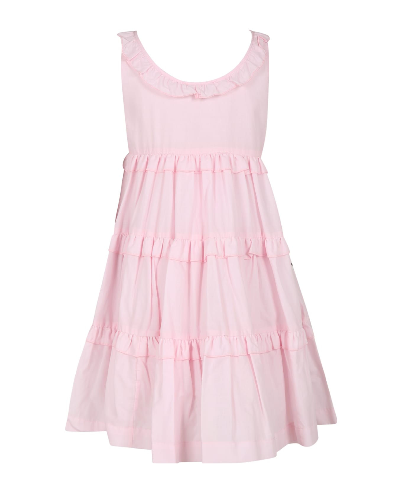 Monnalisa Pink Dress For Girl - Pink