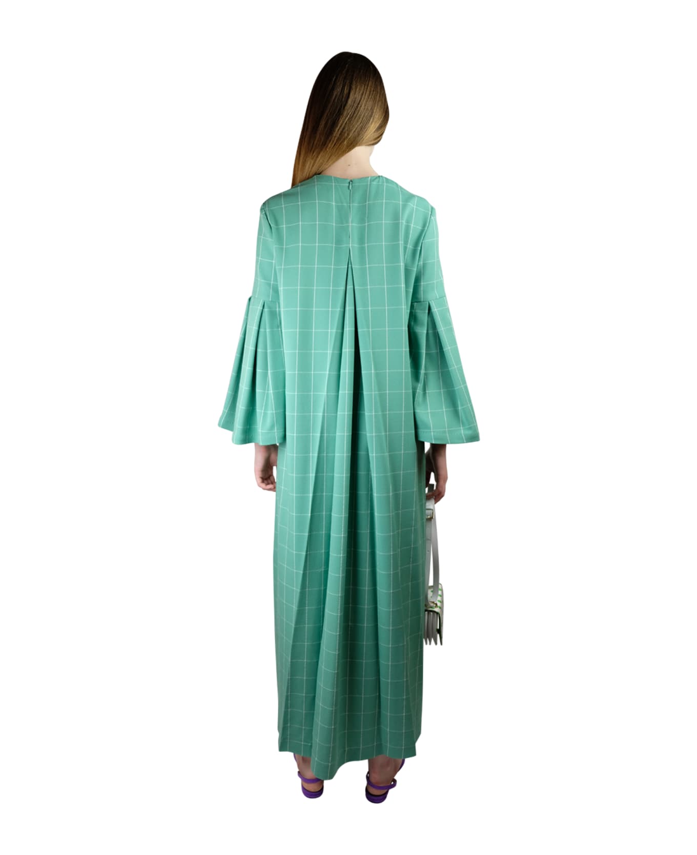 Sara Battaglia Salvia Dress - Salvia